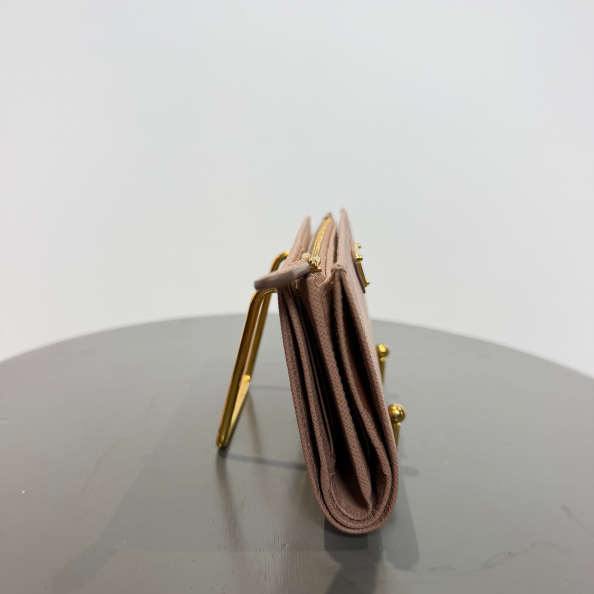 Prada Saffiano Wallet Beige