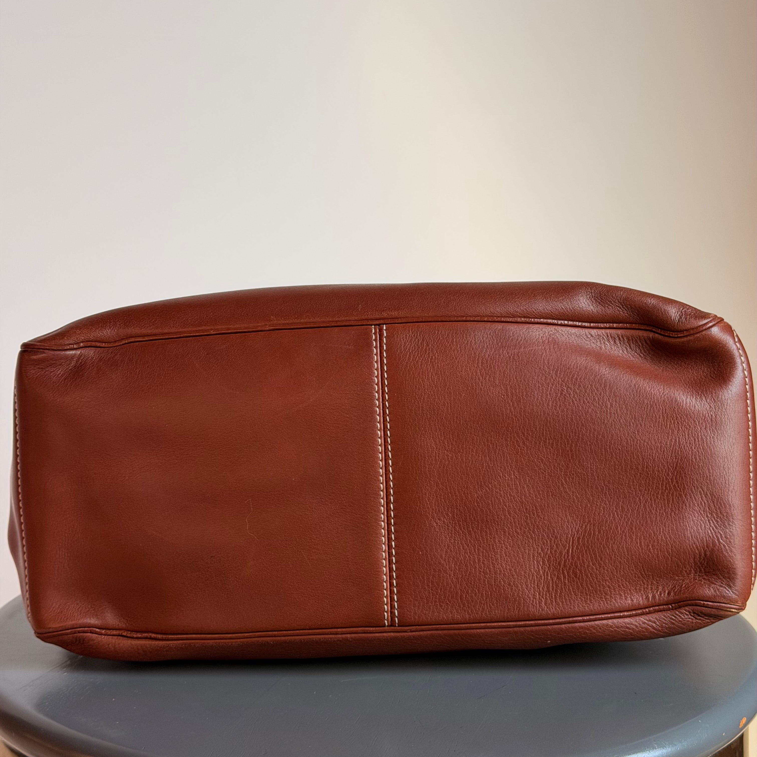 Celine Boogie Bag Brown Leather