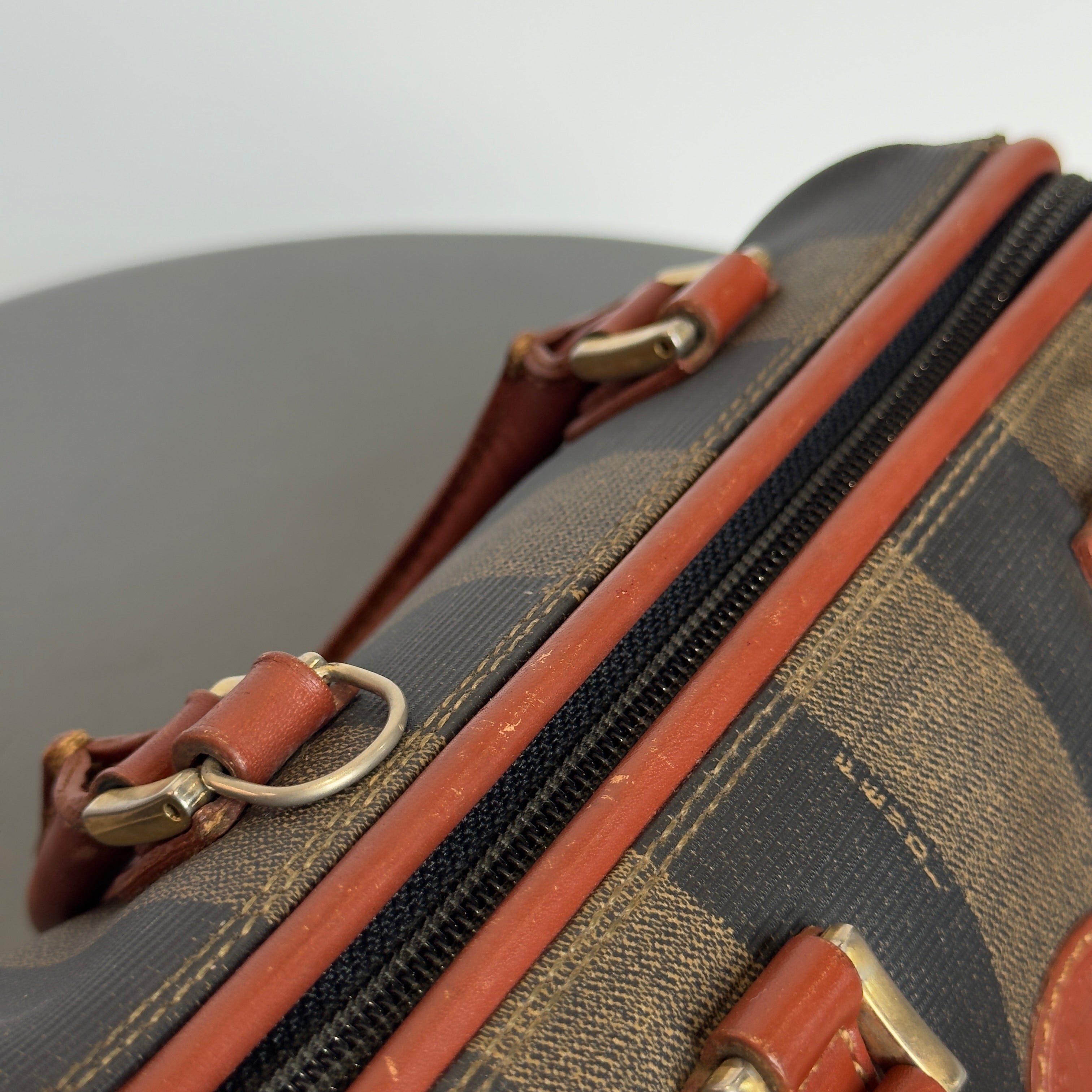Fendi Pequin Boston Bag Mini