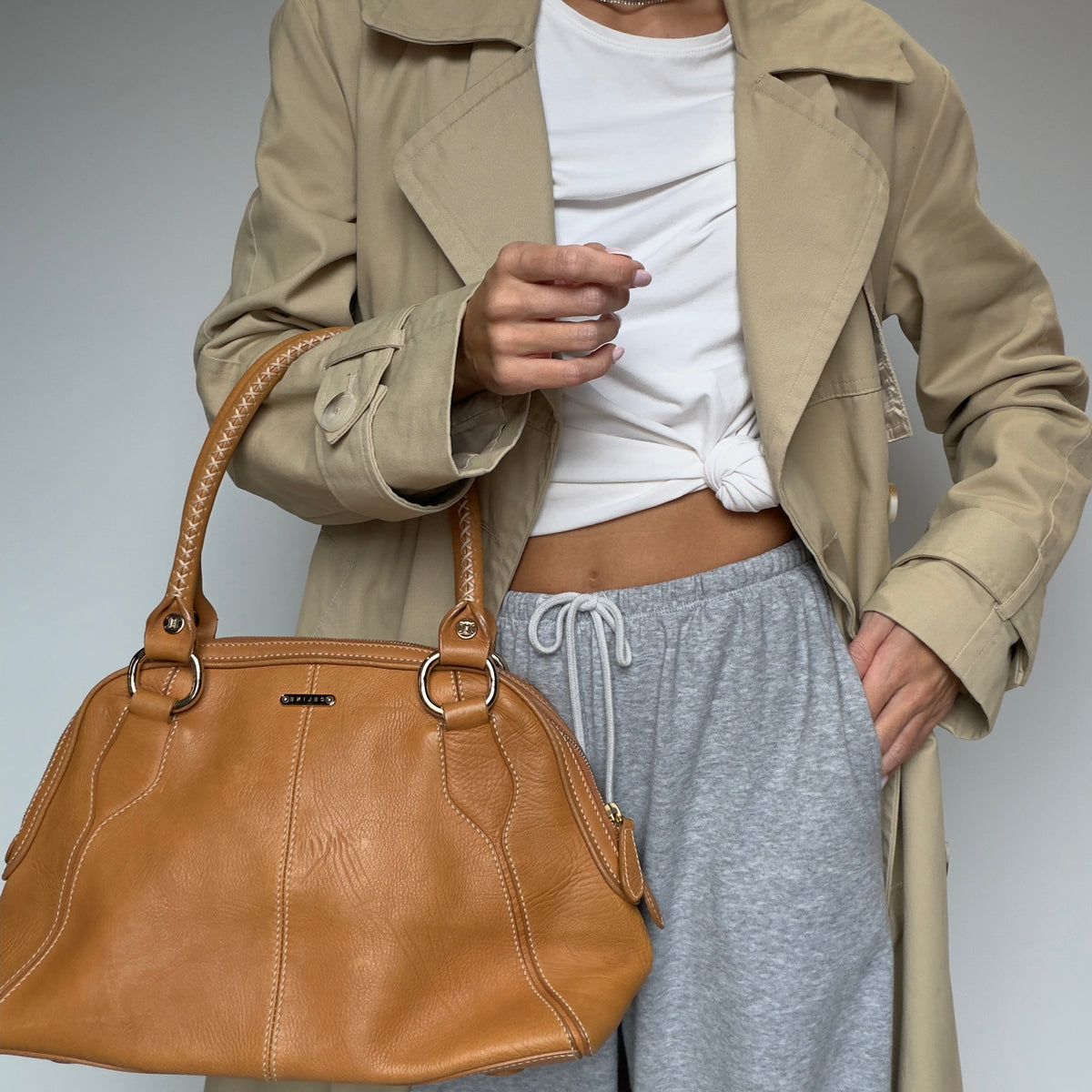 Celine Whipstitch Leather Toto Bag