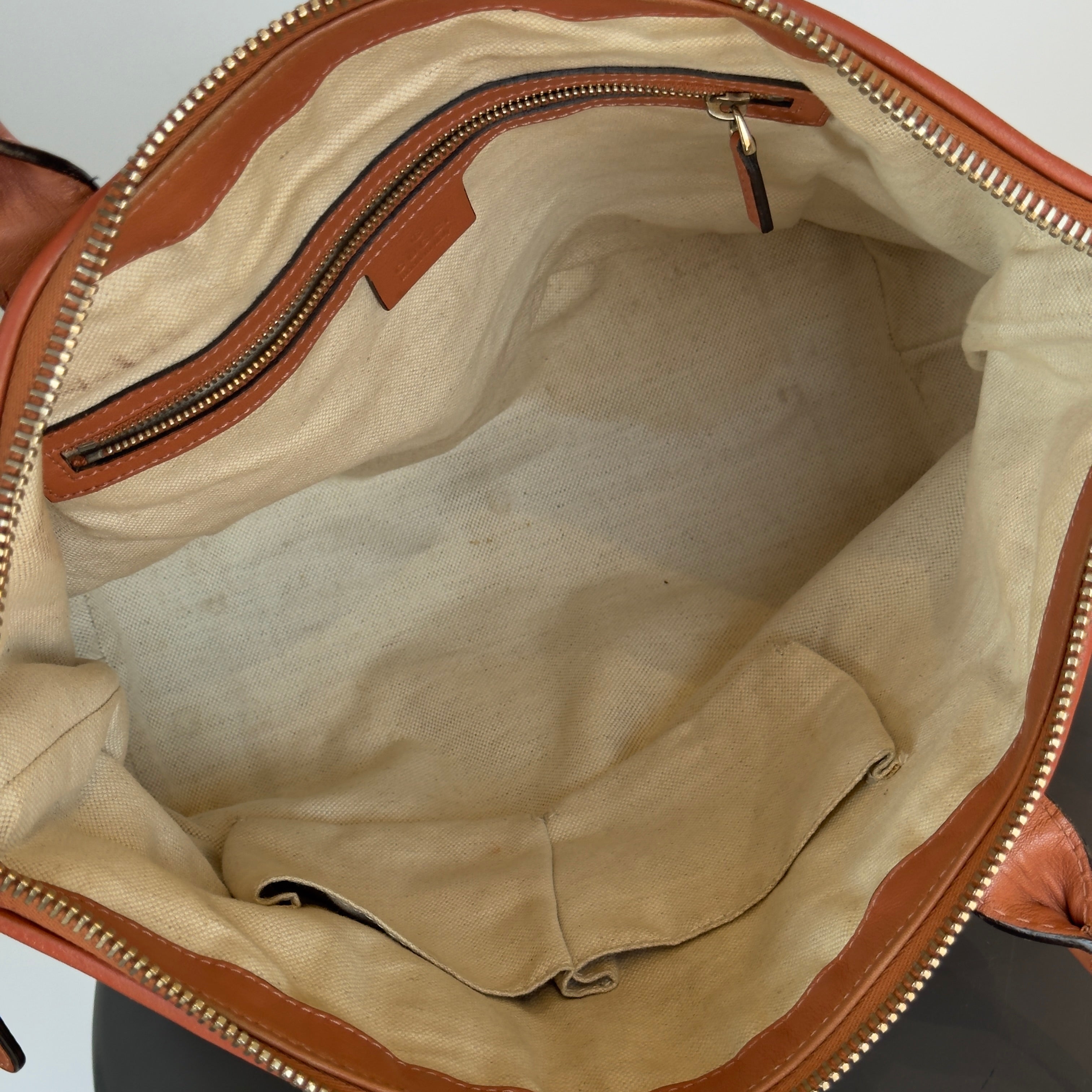 Gucci Leather Heart Bit GG Peach Tote - Queen May