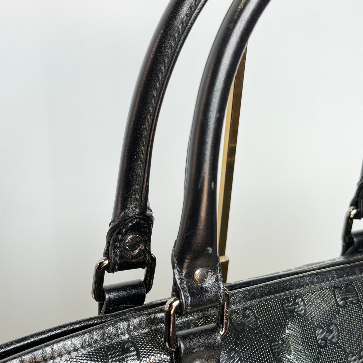 Gucci Black Imprime Tote Bag