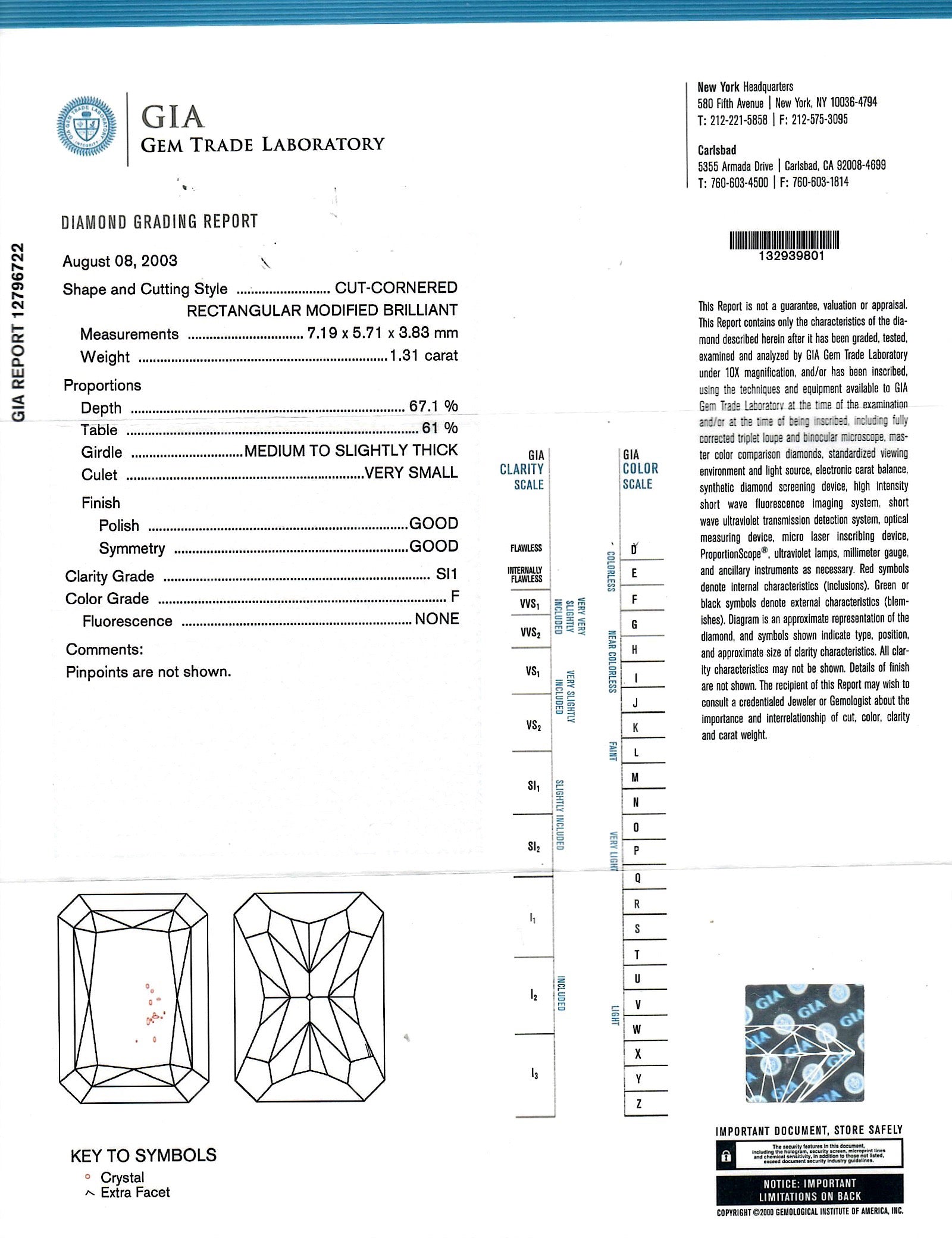 18K Yellow Gold 1.31 Carat Radiant Diamond Halo Pendant Necklace - Queen May