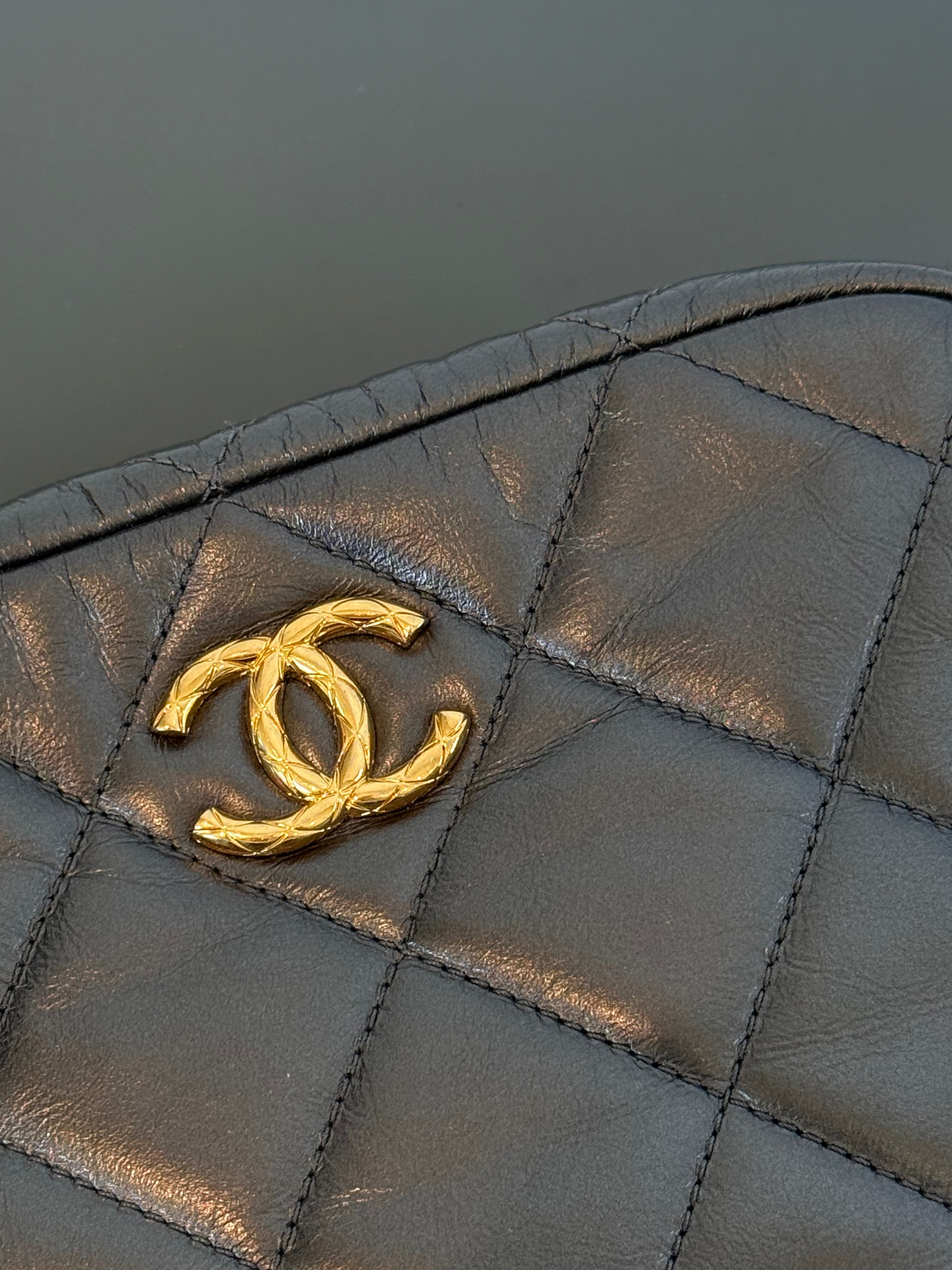 Chanel Pearl Medallion Camera Case Quilted Calfskin Mini - Queen May