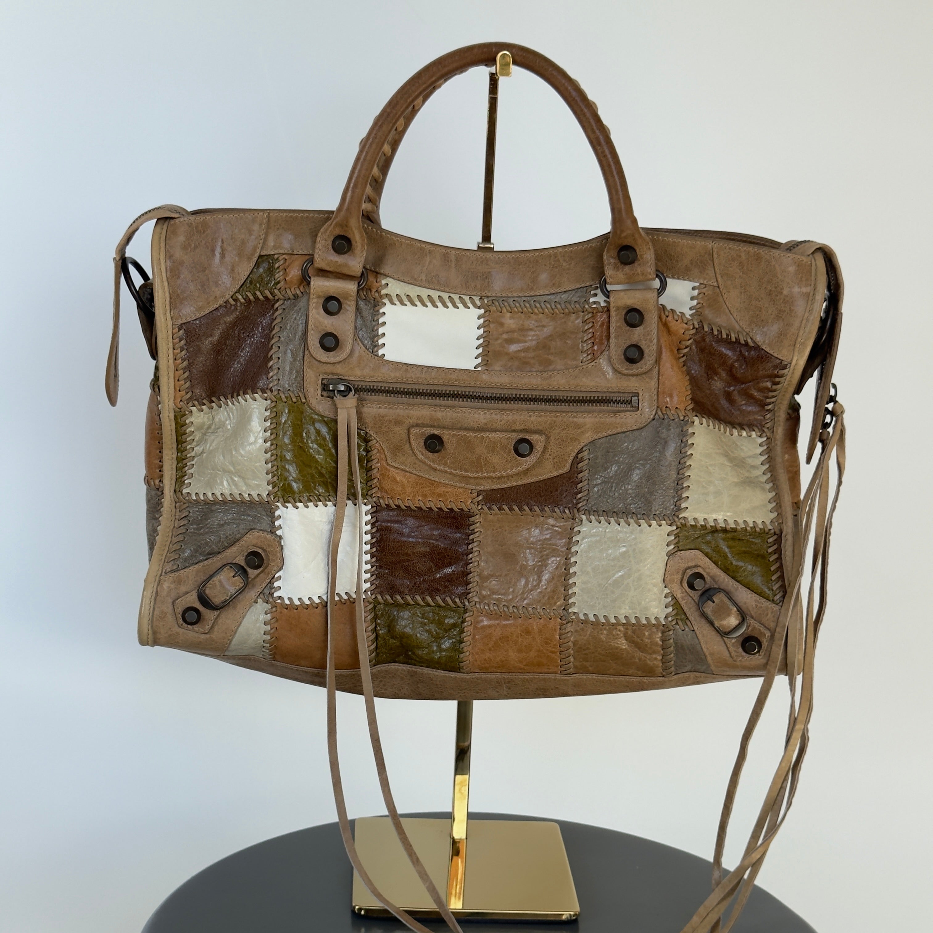 Balenciaga Agneau Patchwork City Bag - Queen May