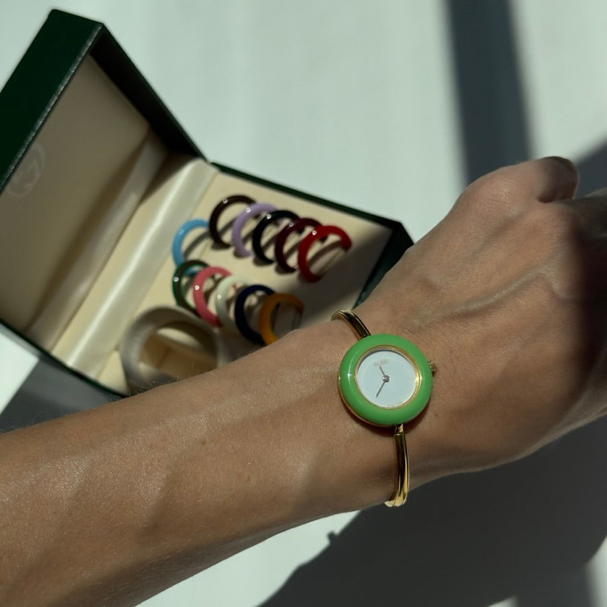 Vintage Gucci Interchangeable Bezel Watch - Queen May
