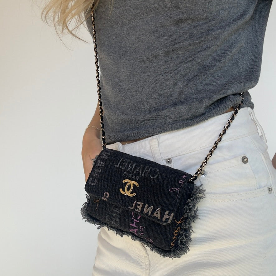 Chanel SS 22P Mini Mood Printed Crossbody Bag - Queen May