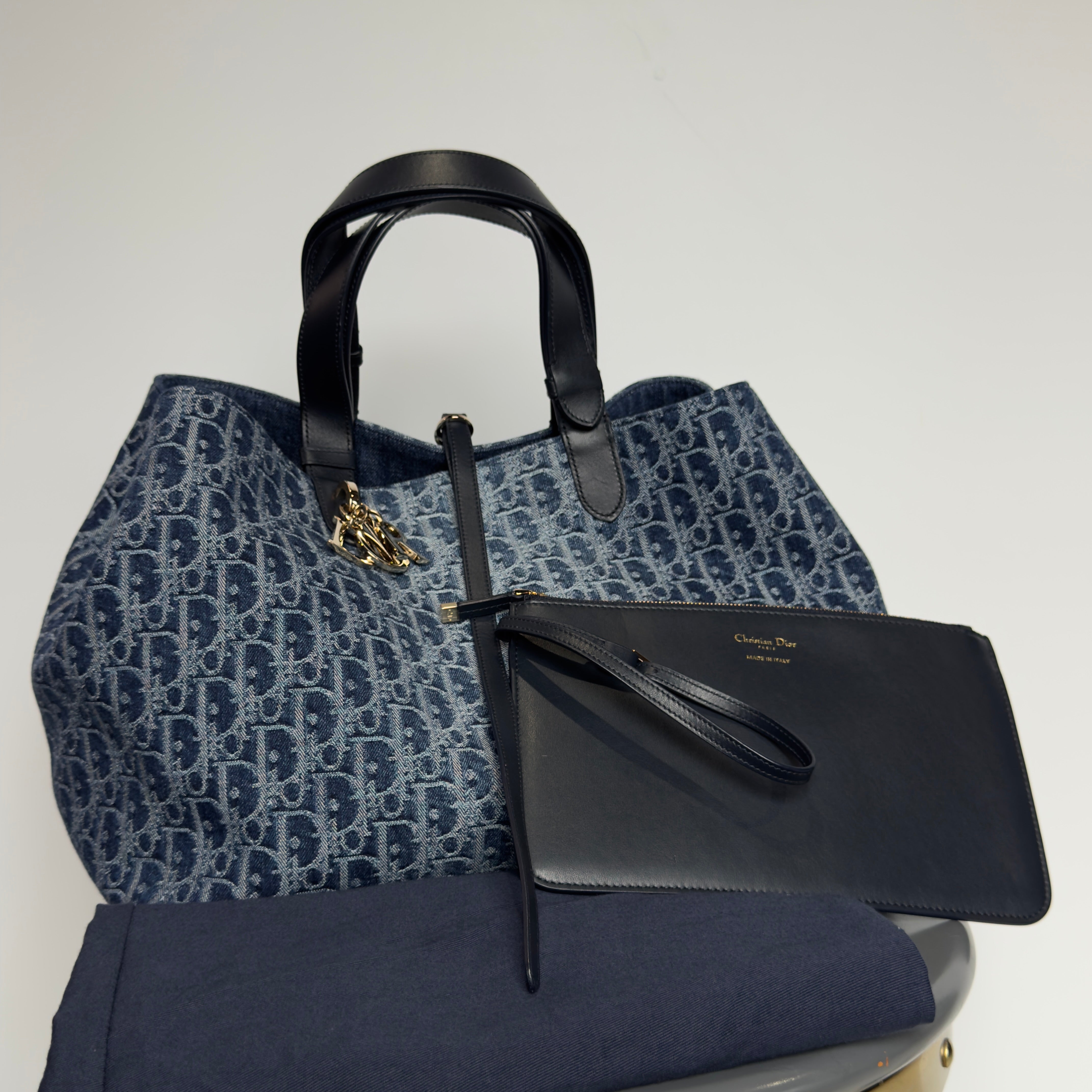 Christian Dior Jacquard Oblique Large Toujours Bag