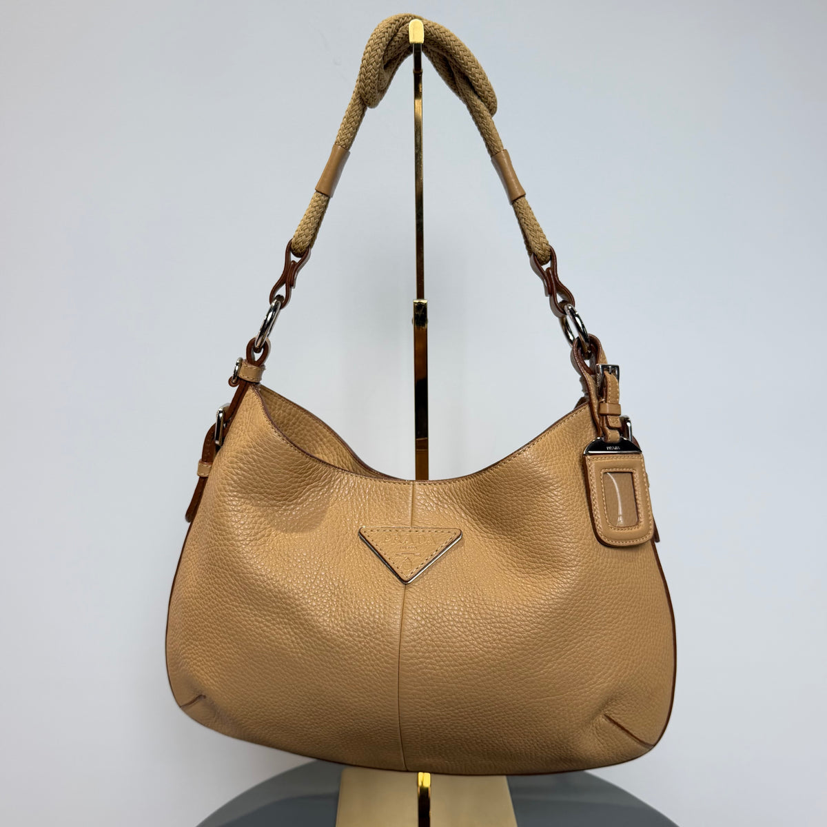 Prada Vitello Daino Rope Hobo Bag - Queen May