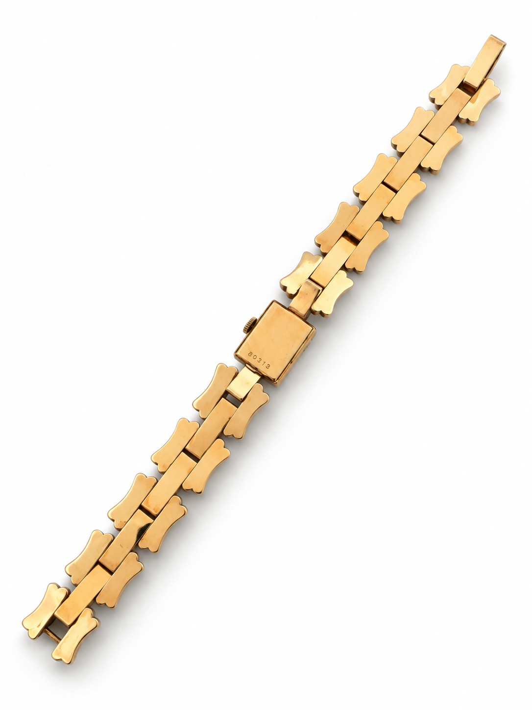 Vintage 18K Yellow Gold Baume and Mercier Link Watch