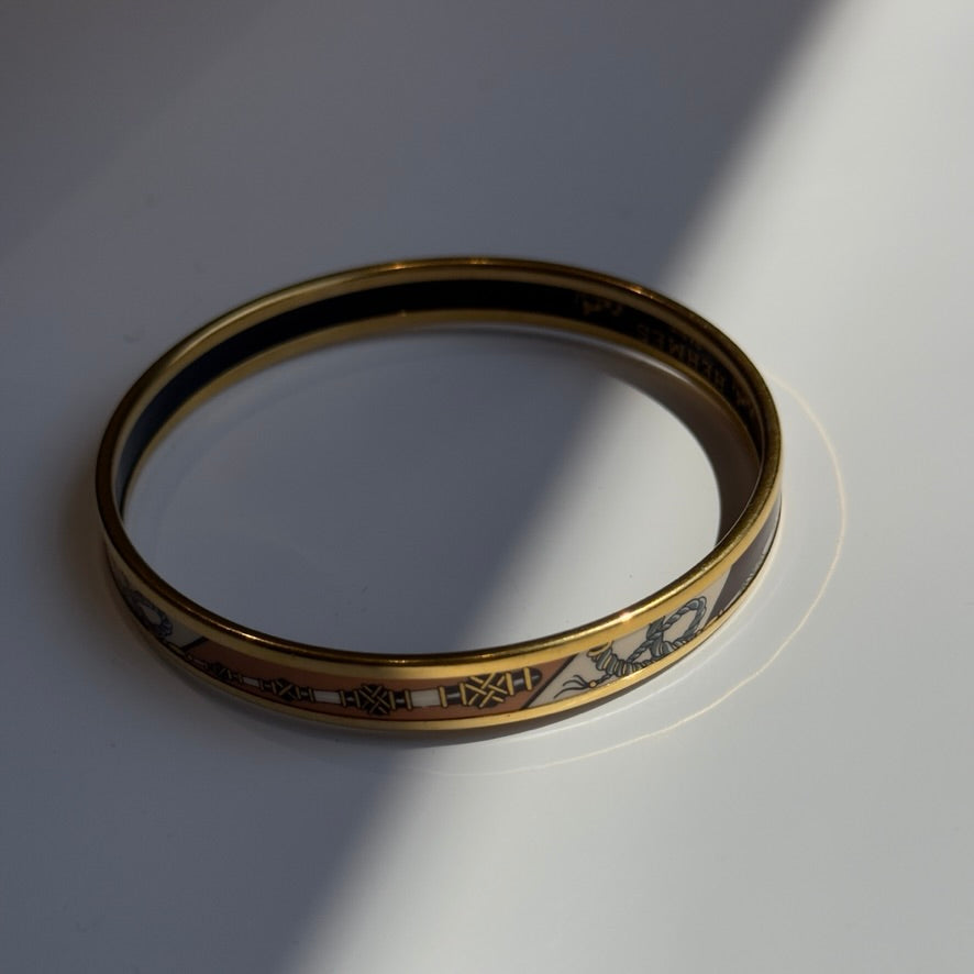 Hermes Enamel Bangle Bracelet - Queen May