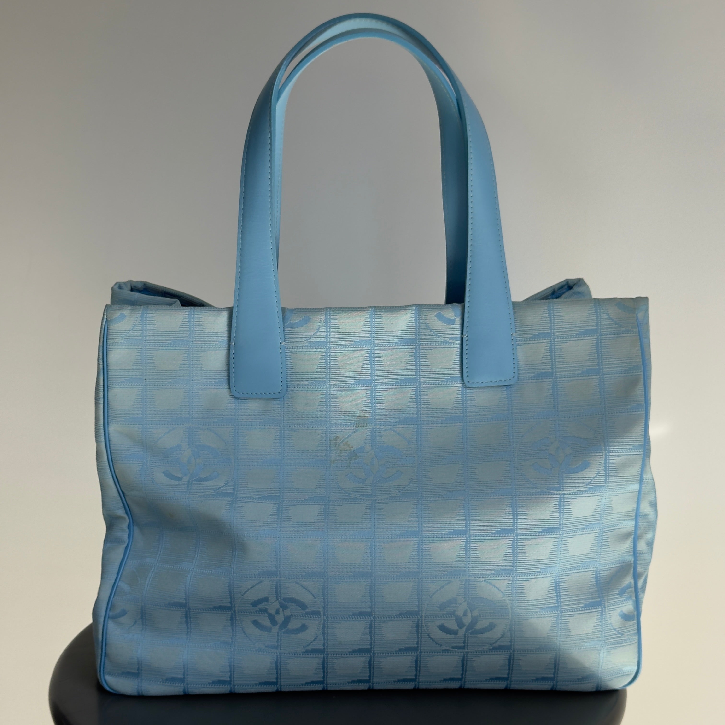 Chanel Travel Ligne Tote Blue - Queen May
