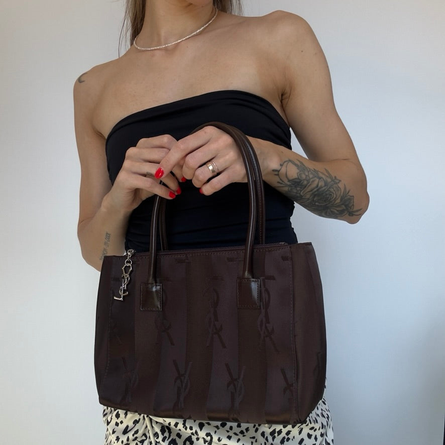 Vintage YSL Nylon Tote Bag - Queen May