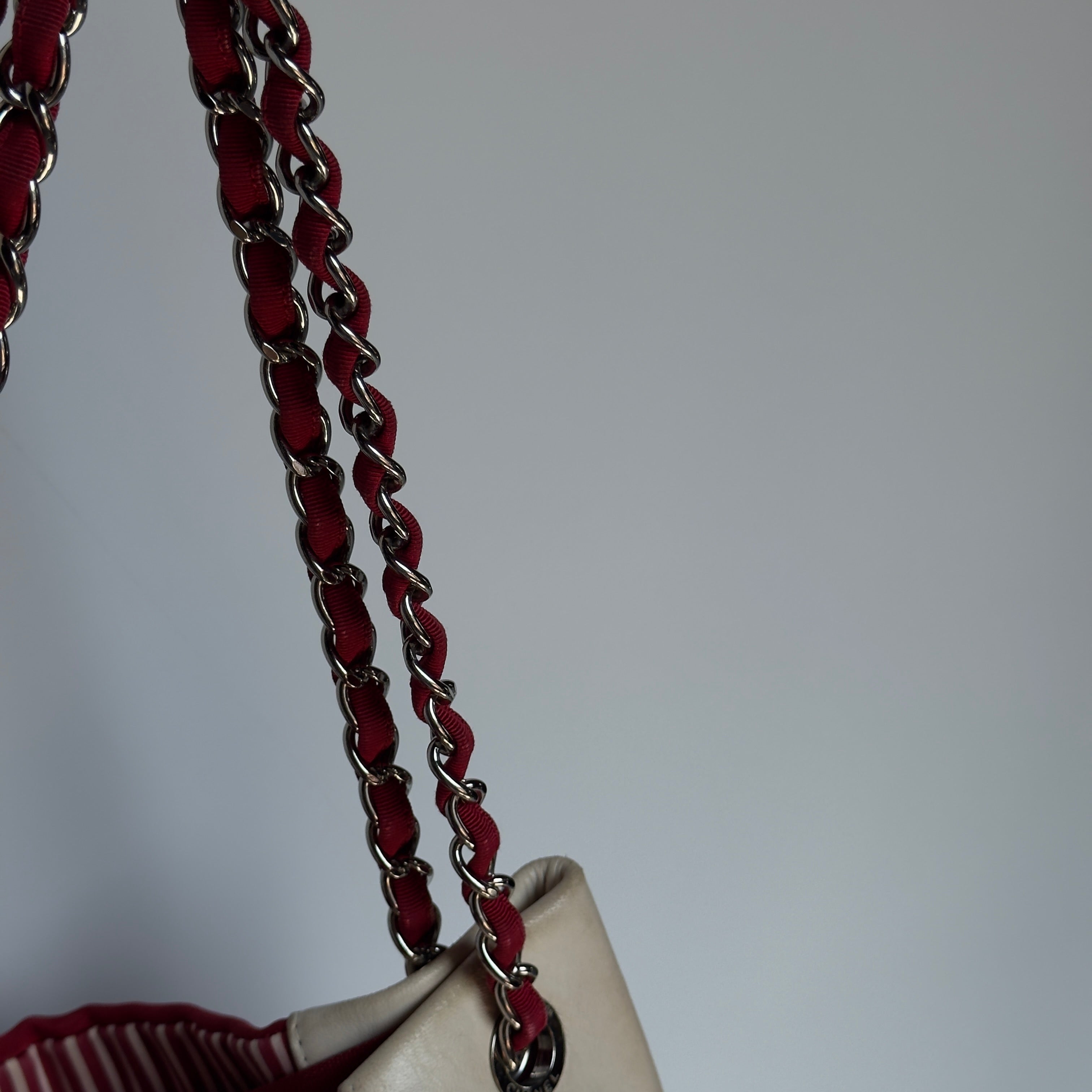 Chanel Striped Rialto Tote - Queen May