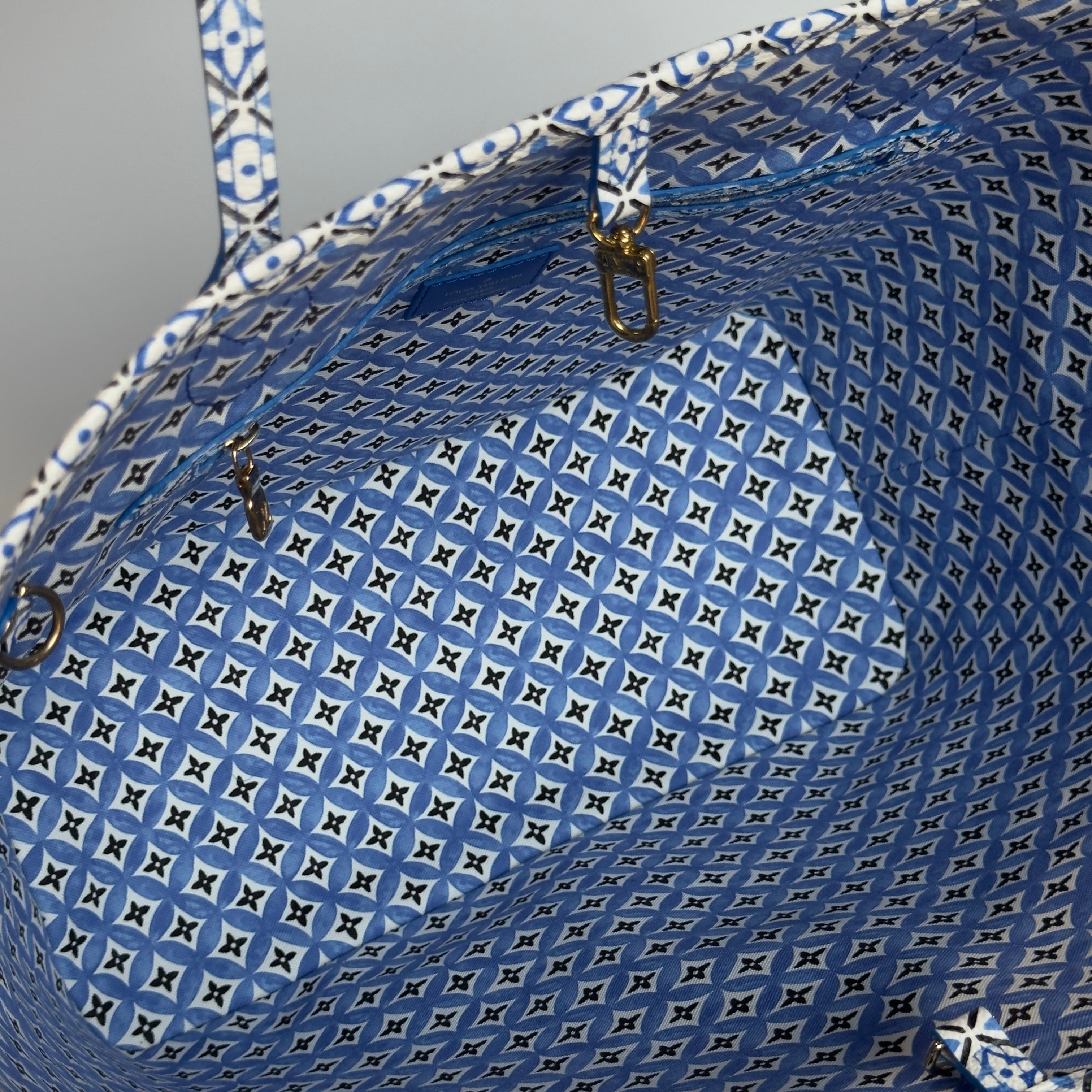 Louis Vuitton By the Pool Neverfull with Pouch