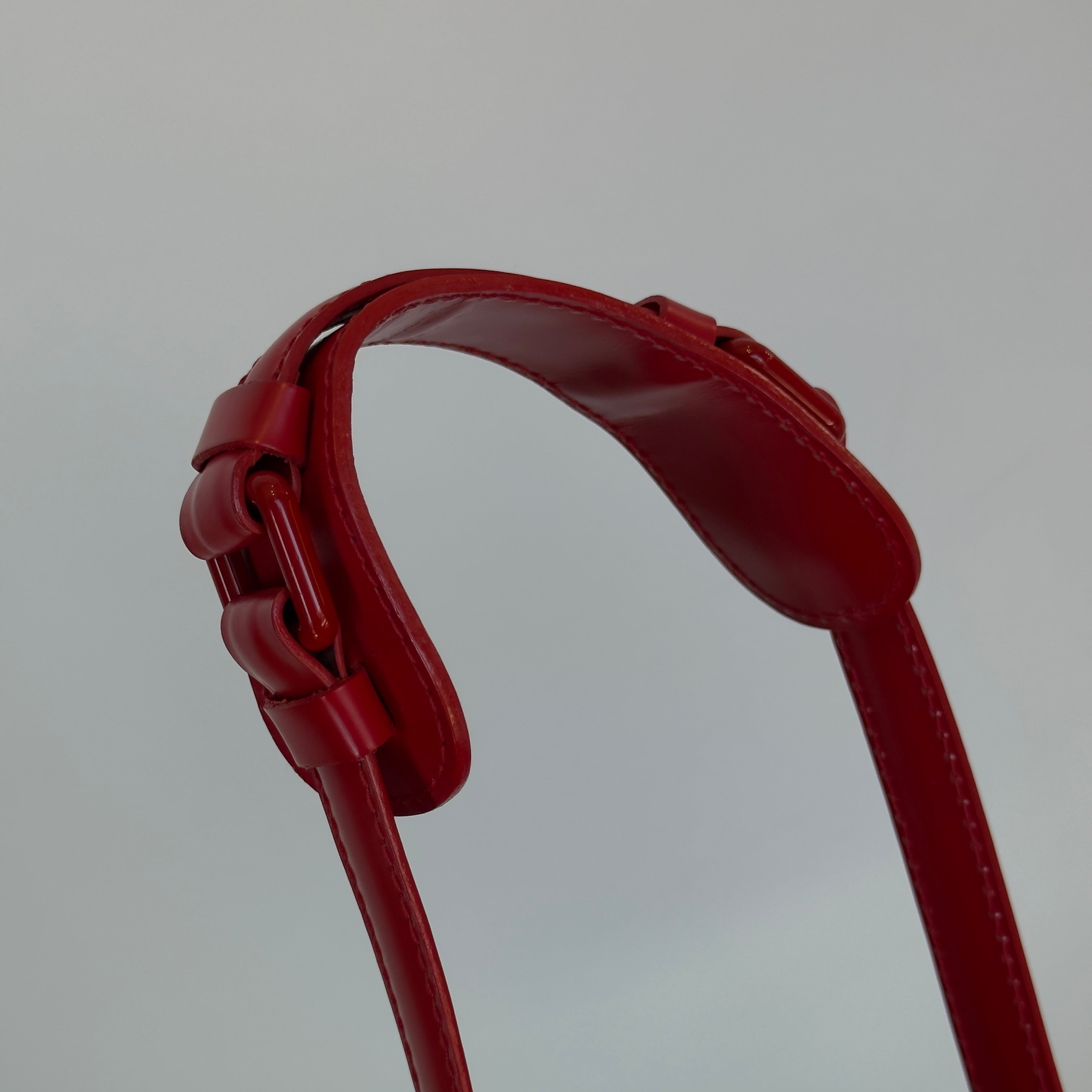 Louis Vuitton Red Monogram Matte Leather Op Art Round Bag x Marc Jacobs - Queen May