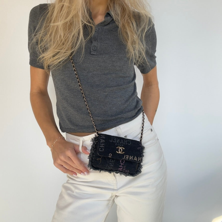 Chanel SS 22P Mini Mood Printed Crossbody Bag - Queen May