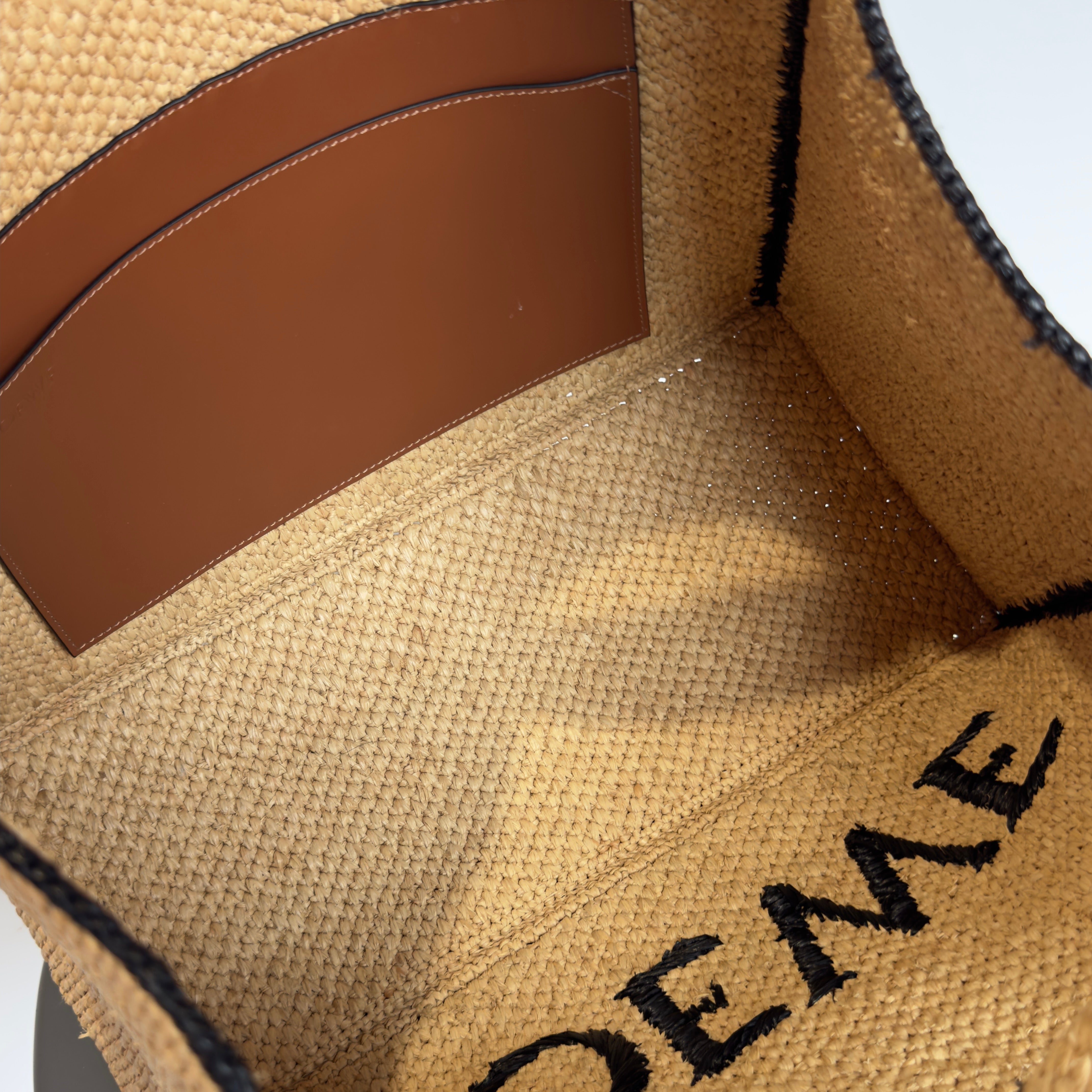 Loewe Paulas Ibiza Large Raffia Tote Bag