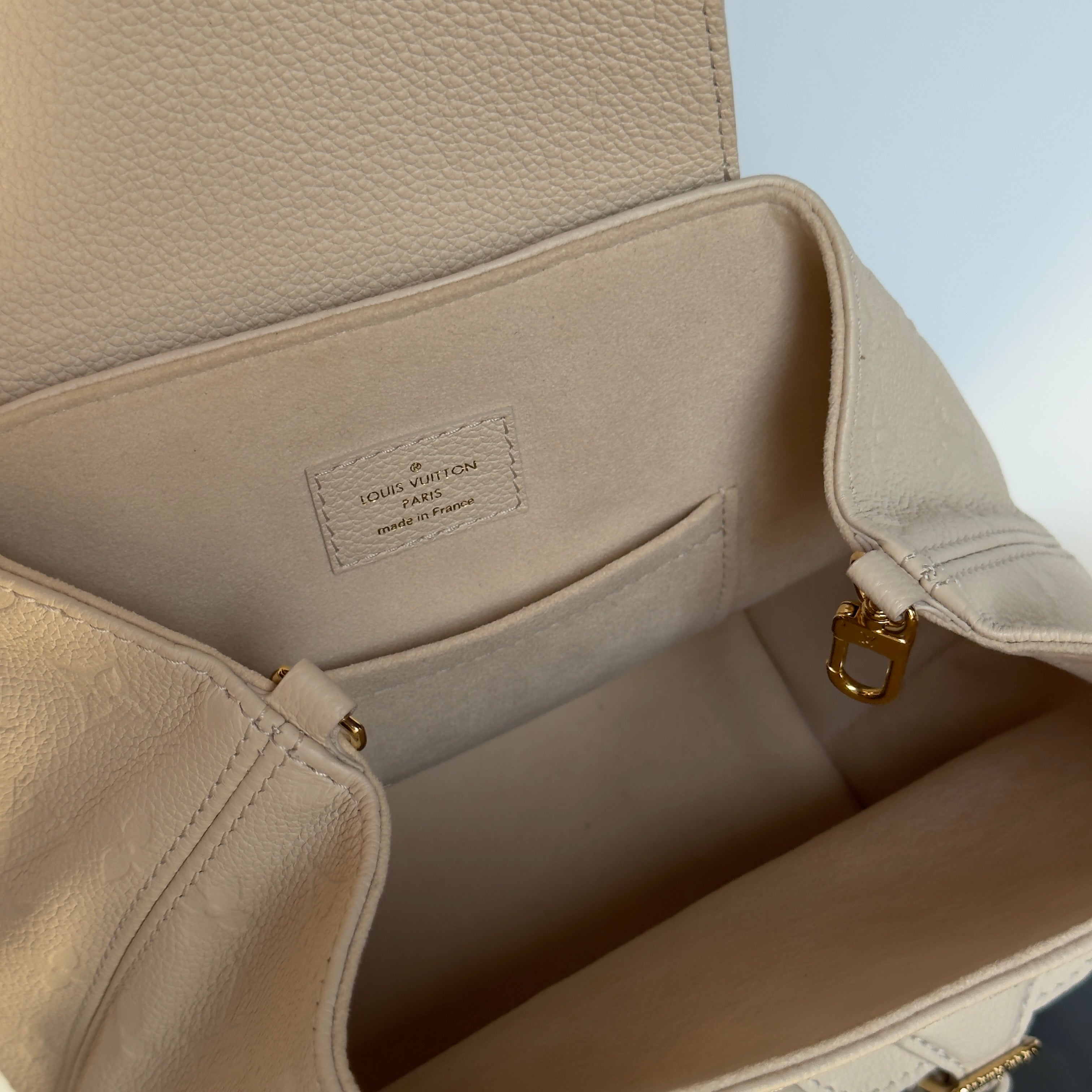 Louis Vuitton Monogram Empreinte Backpack Cream - Queen May