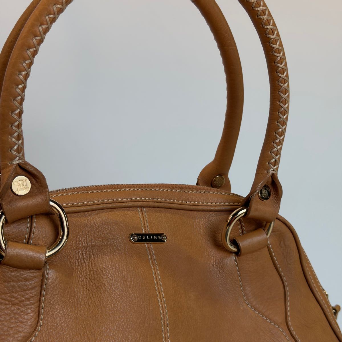Celine Whipstitch Leather Toto Bag