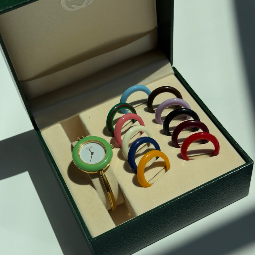 Vintage Gucci Interchangeable Bezel Watch - Queen May