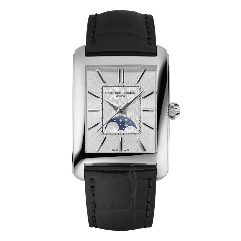 Frederique Constant Classics Carrée Moonphase Automatic White Dial - Queen May