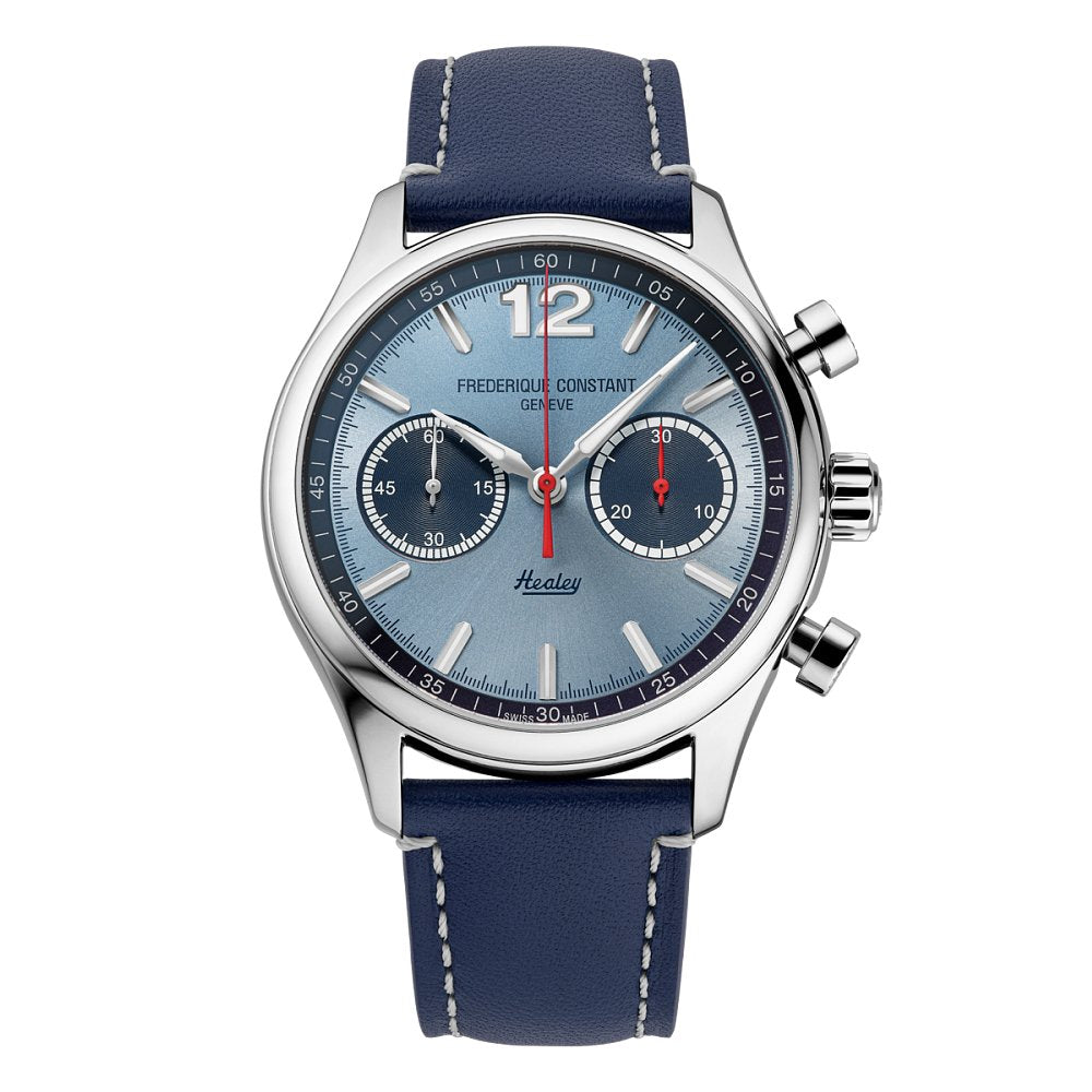 Frederique Constant Classics Vintage Rally Healey Chronograph Blue - Queen May