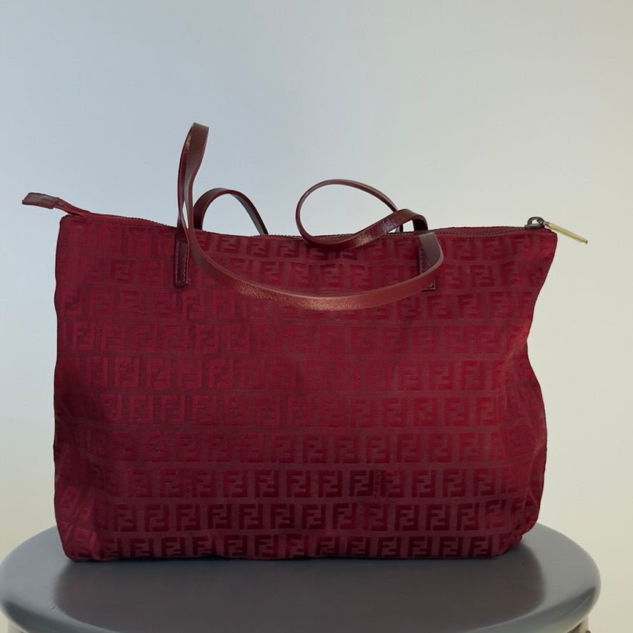 Fendi Zucca Canvas Tote - Queen May