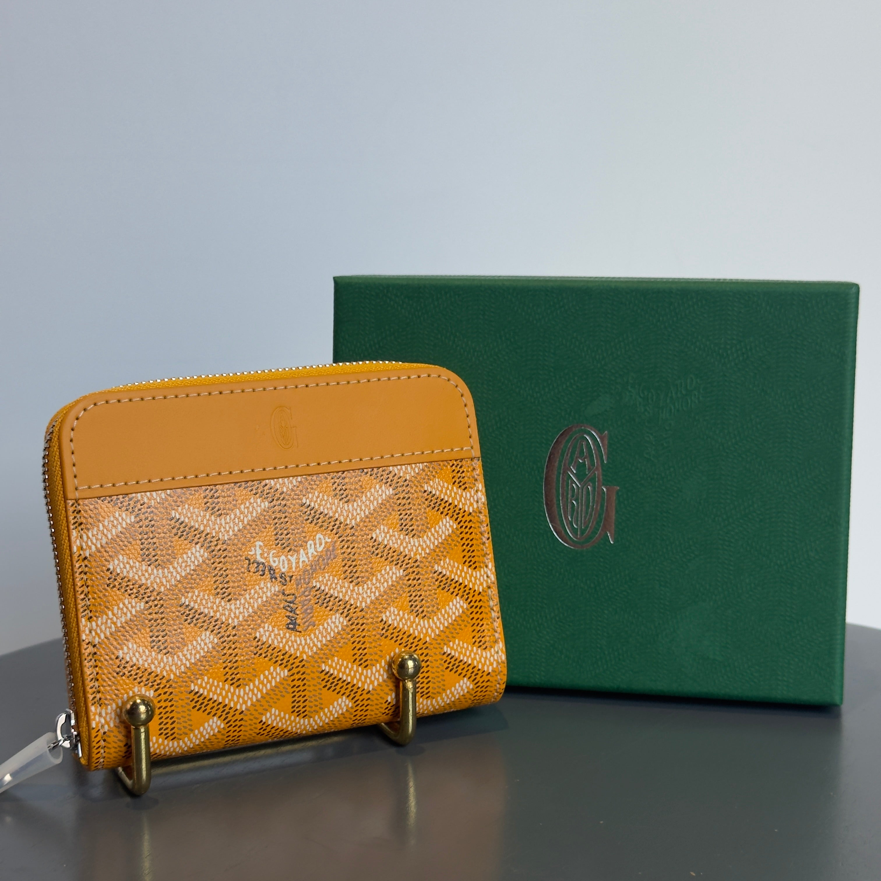 Goyard Yellow Compact Wallet
