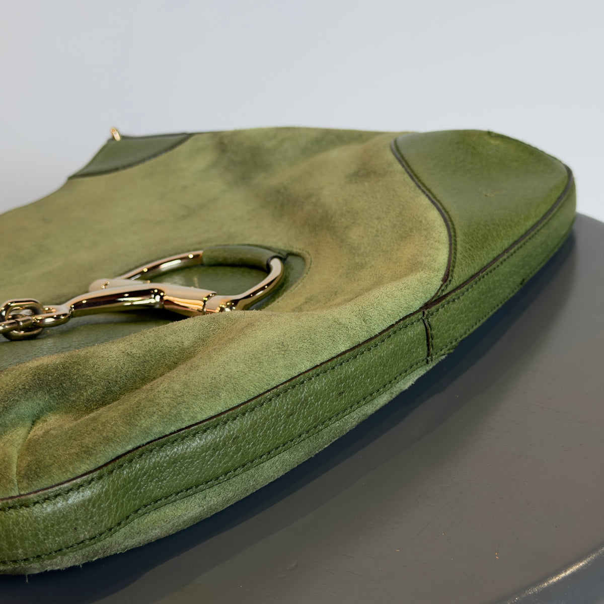 Gucci Suede Horsebit Hasler Hobo Bag - Queen May