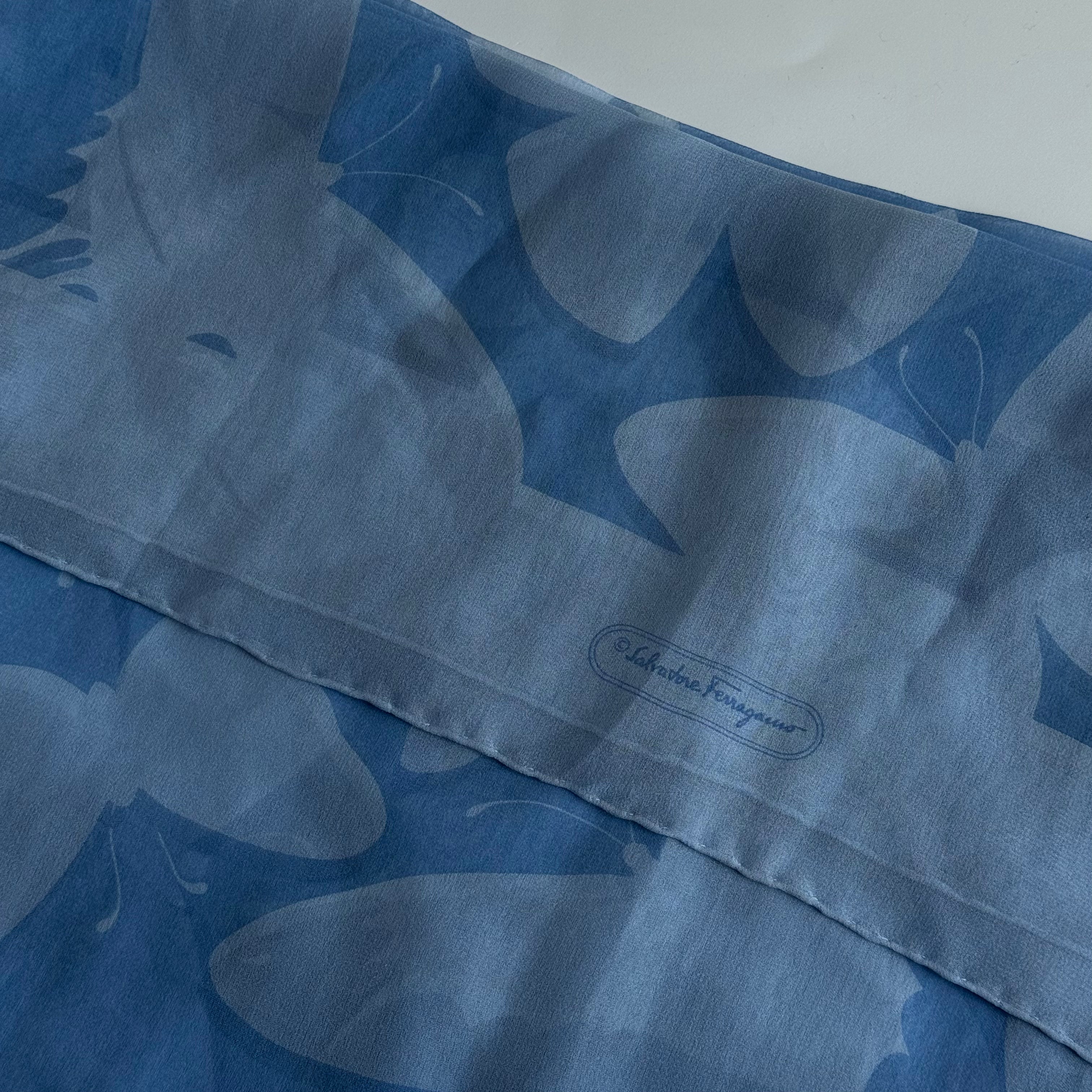 Salvatore Ferragamo Silk Butterfly Scarf - Queen May