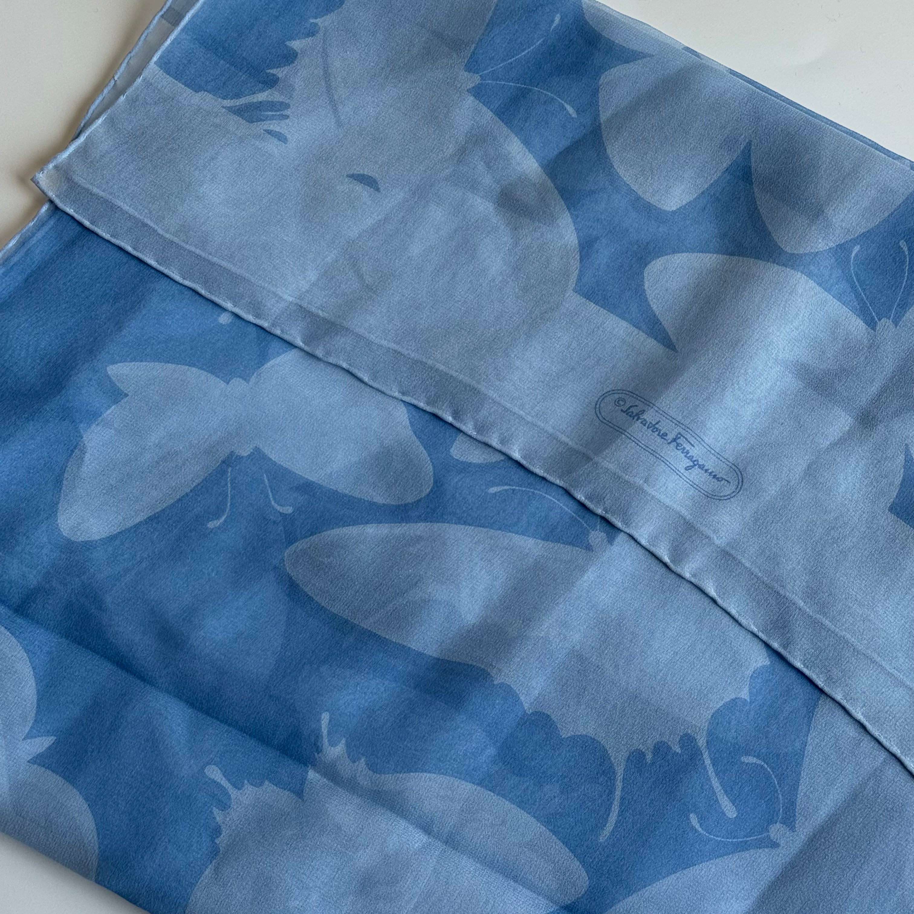 Salvatore Ferragamo Silk Butterfly Scarf - Queen May