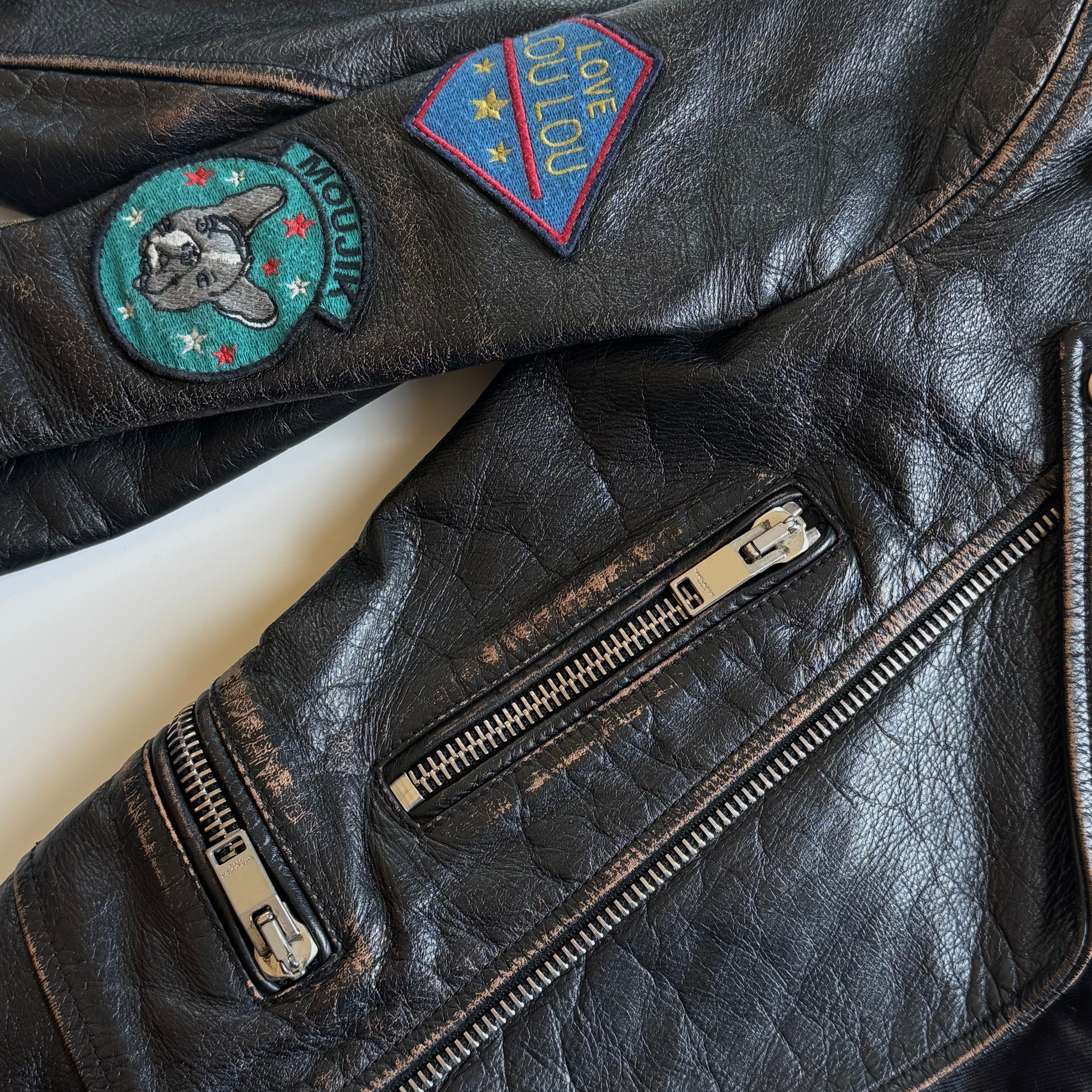 Saint Laurent 2017 Calf Leather Biker Jacket - Queen May