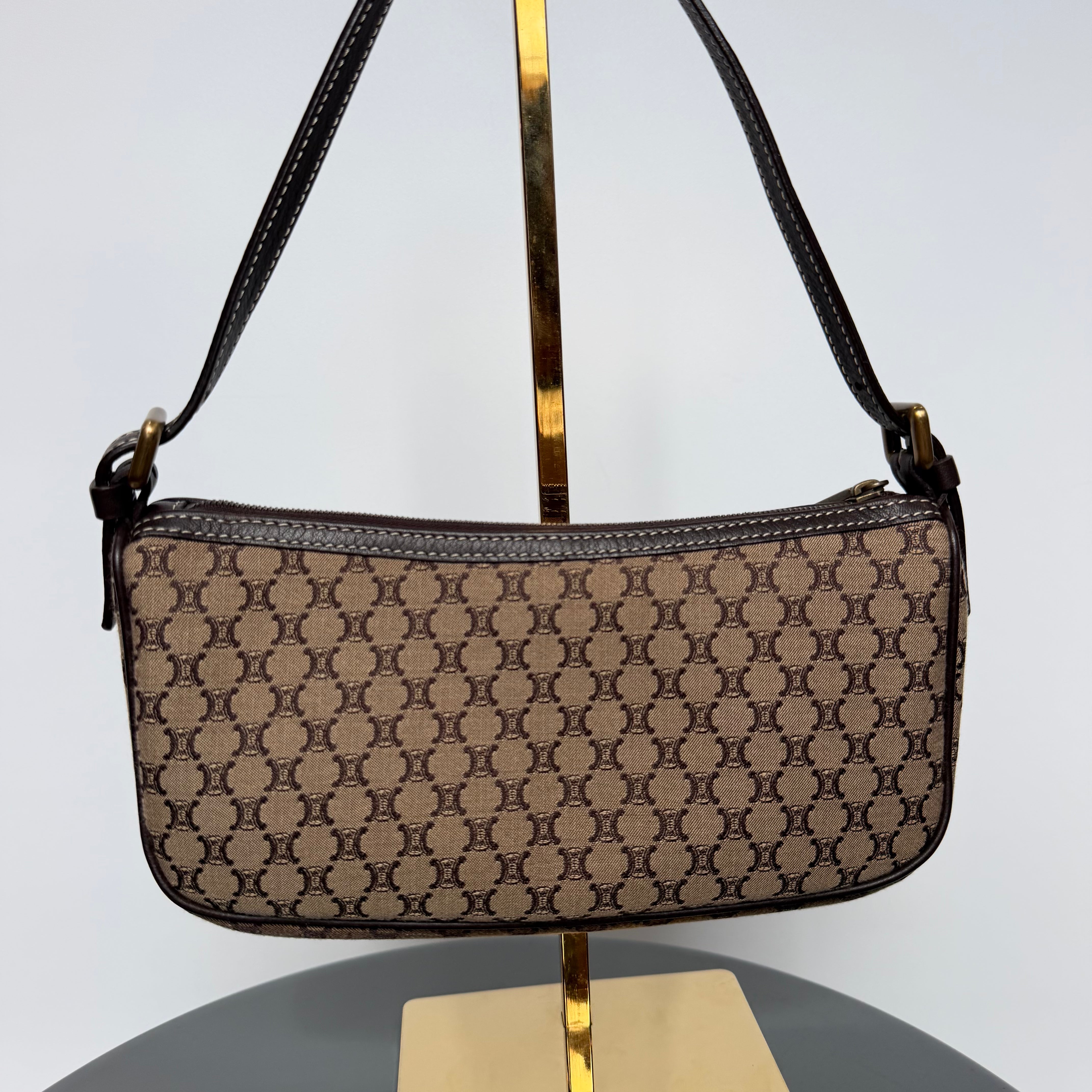 Celine Macadam Canvas Shoulder Bag