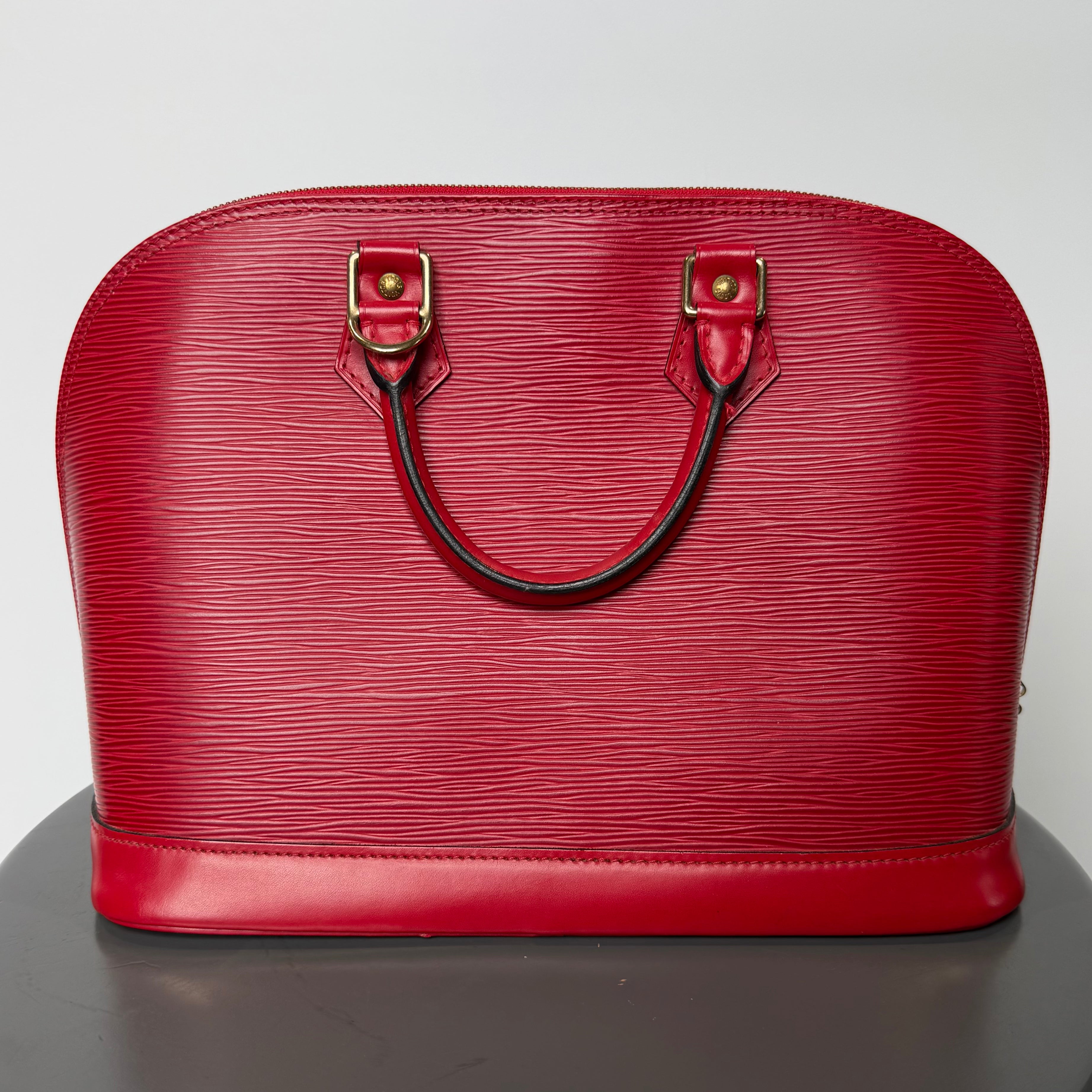 Louis Vuitton Red Epi Leather Alma Pm - Queen May