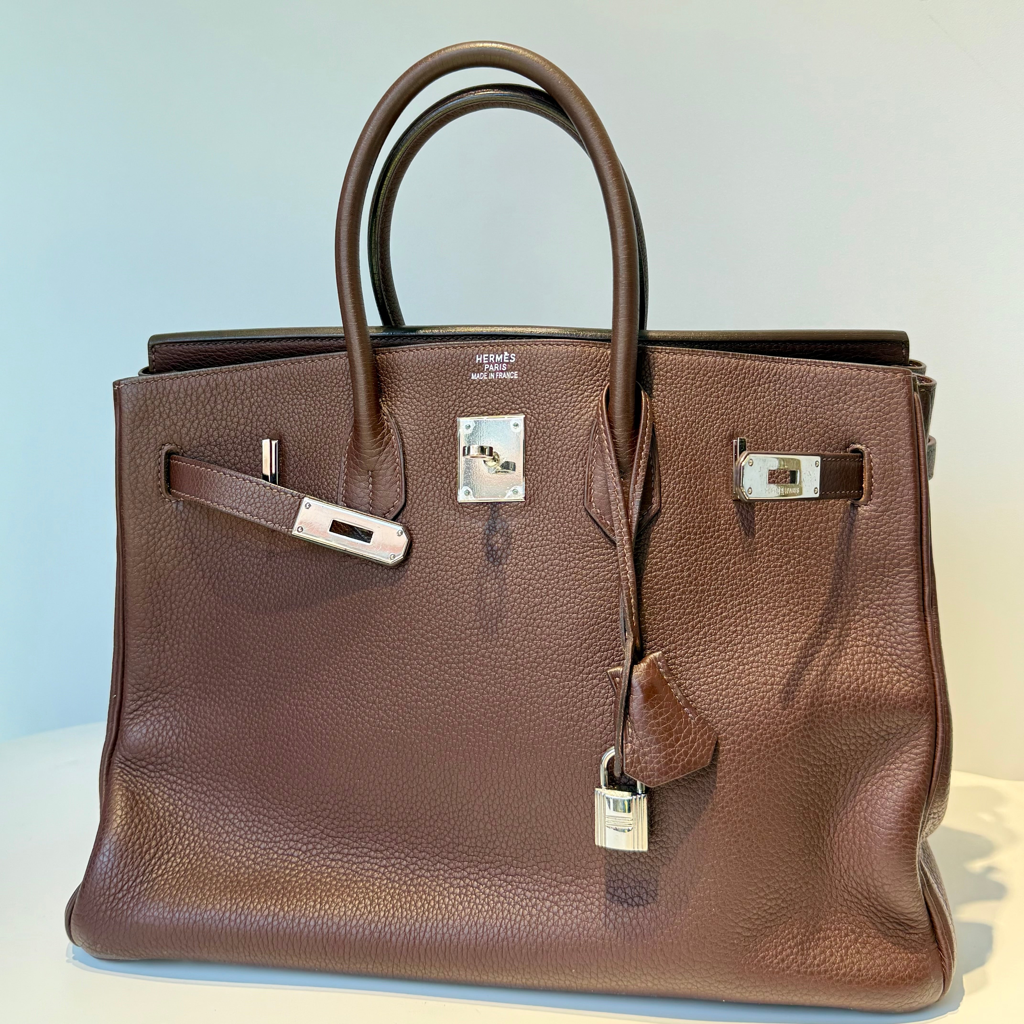 Hermes Birkin 35 Togo Leather Havane Palladium Hardware 2004 - Queen May