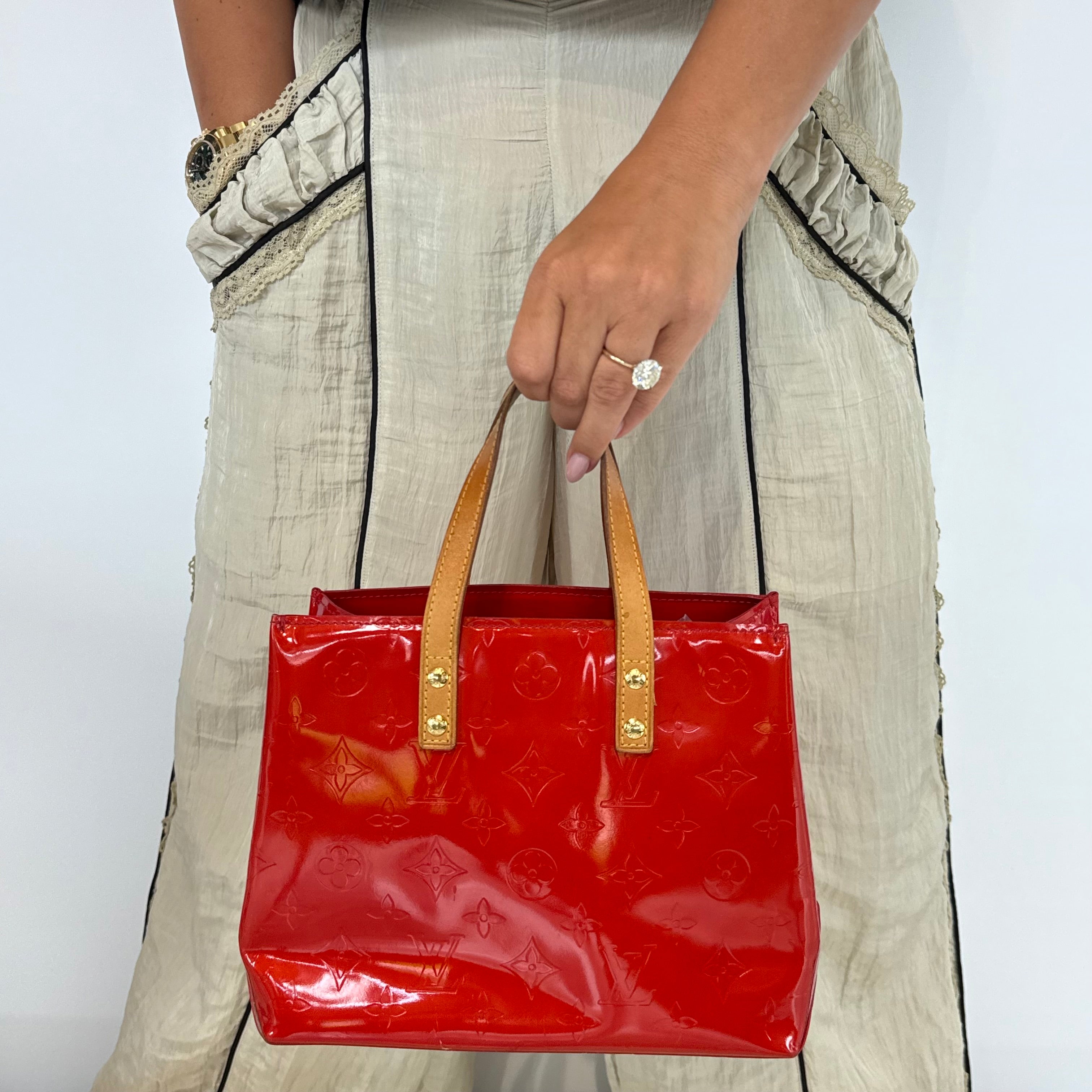 Louis Vuitton Vernis Reade PM Red - Queen May