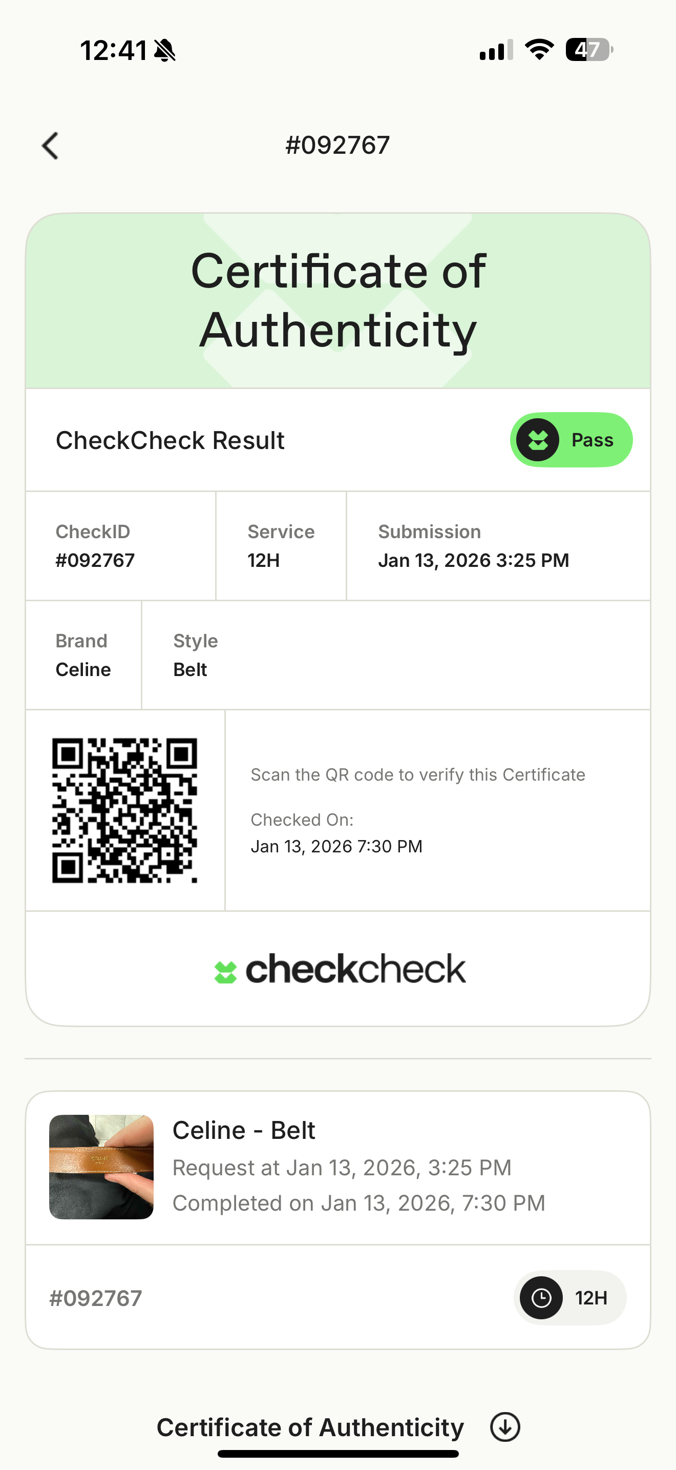 Celine Triomphe Medium Belt - Queen May