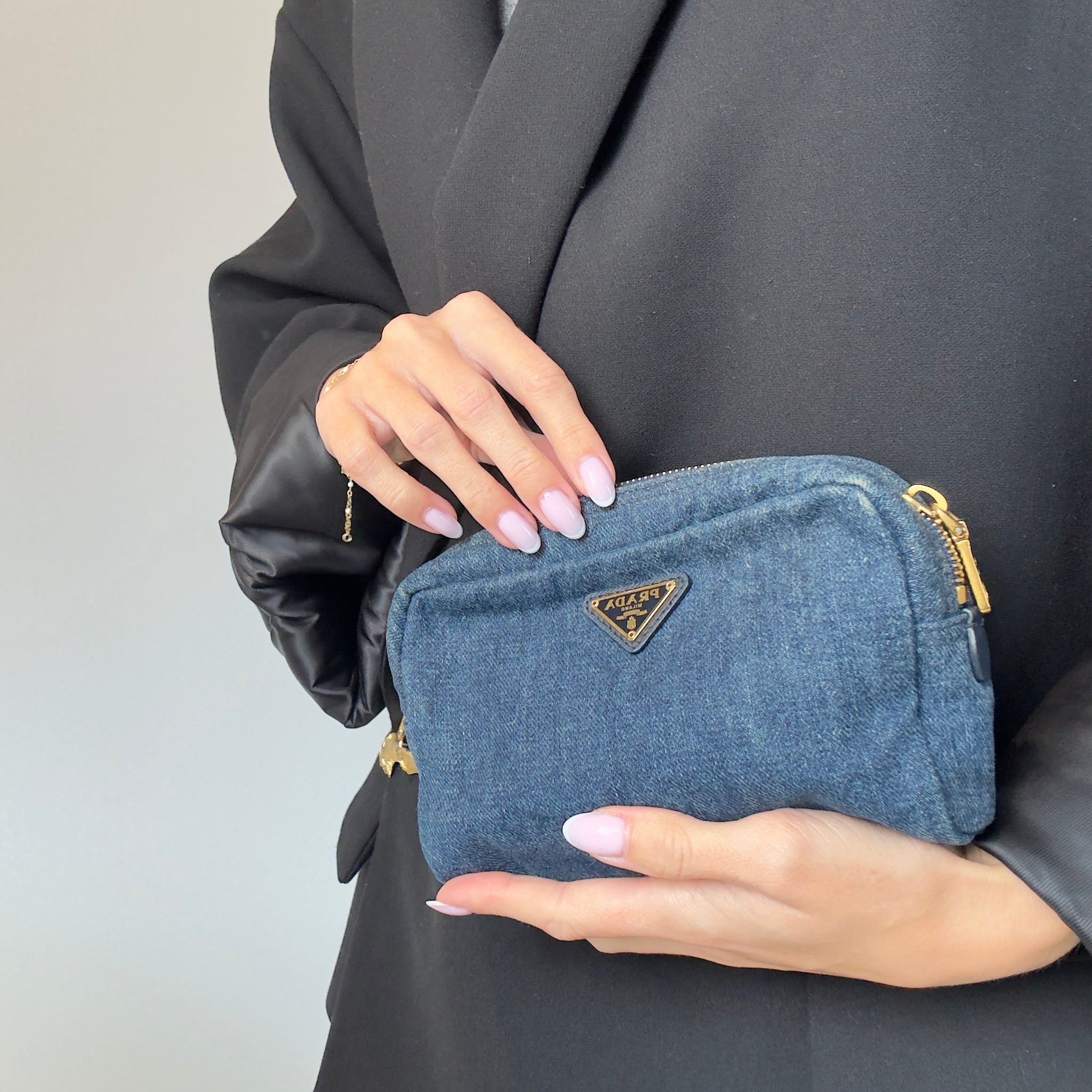 Prada Denim Pouch - Queen May