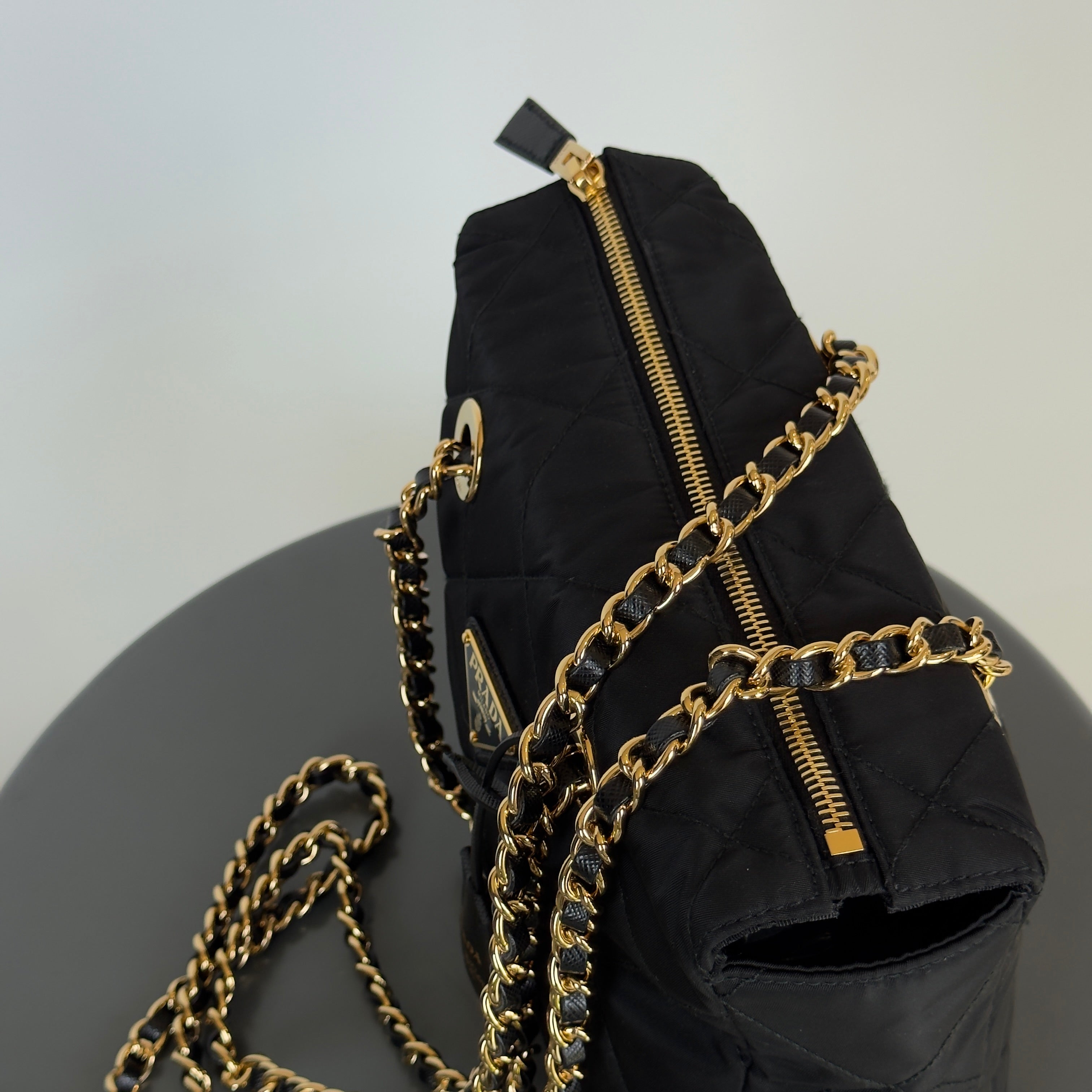Prada ReEdition 1995 Chain Re-Nylon Tote Bag - Queen May