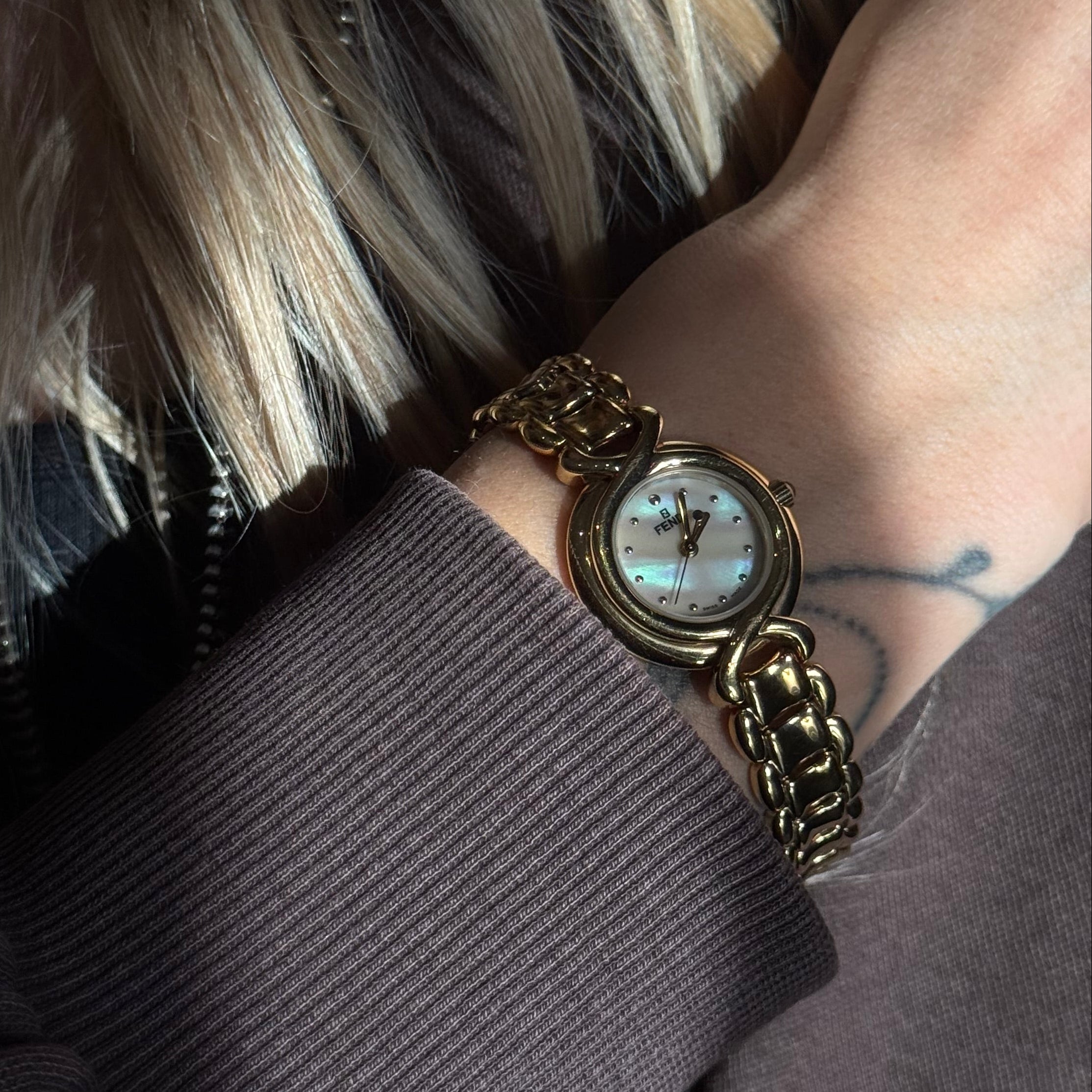 Fendi 700L Mother of Pearl Dial Ladies Watch - Queen May