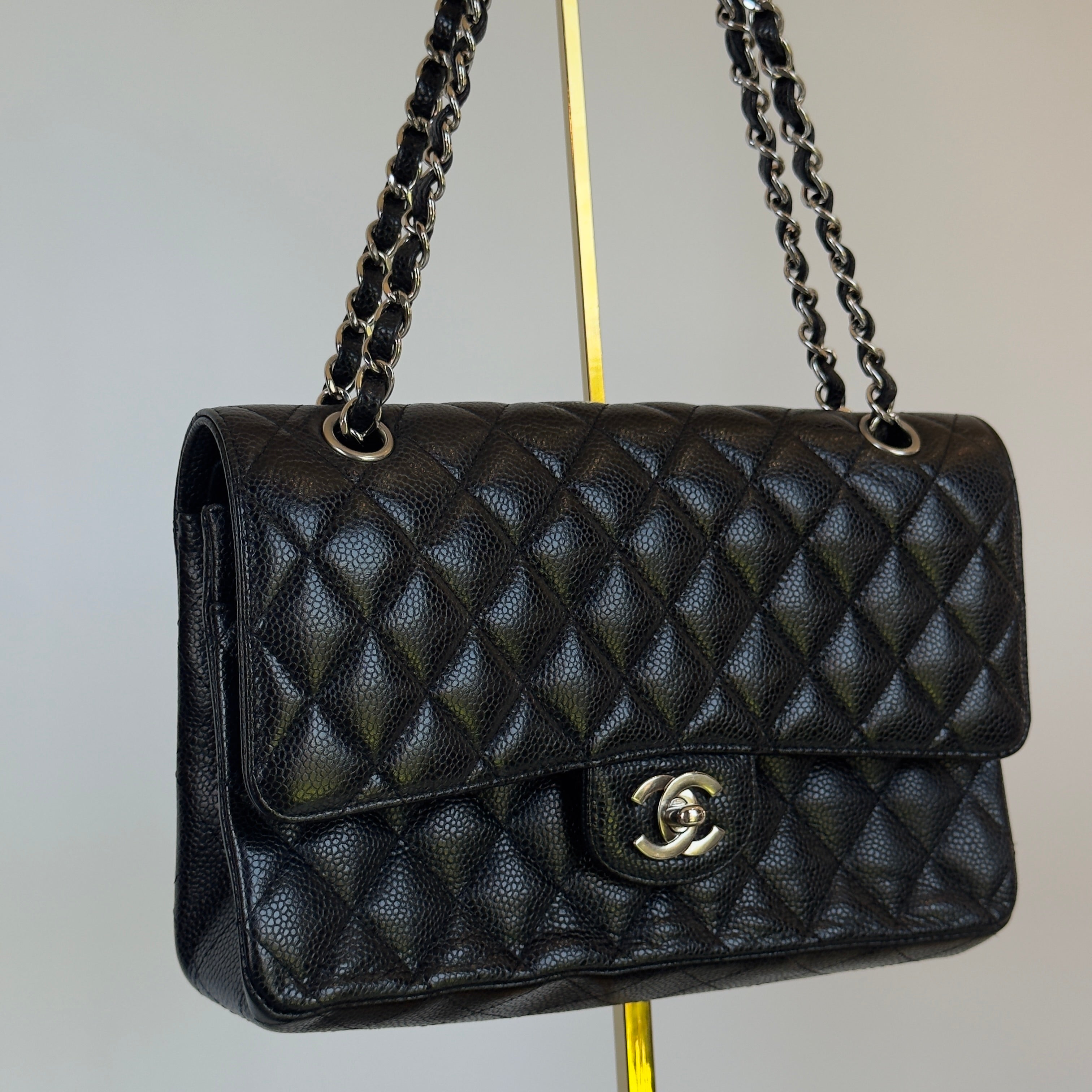 Chanel Medium Classic Double Flap Bag Caviar (Repainted) - Queen May