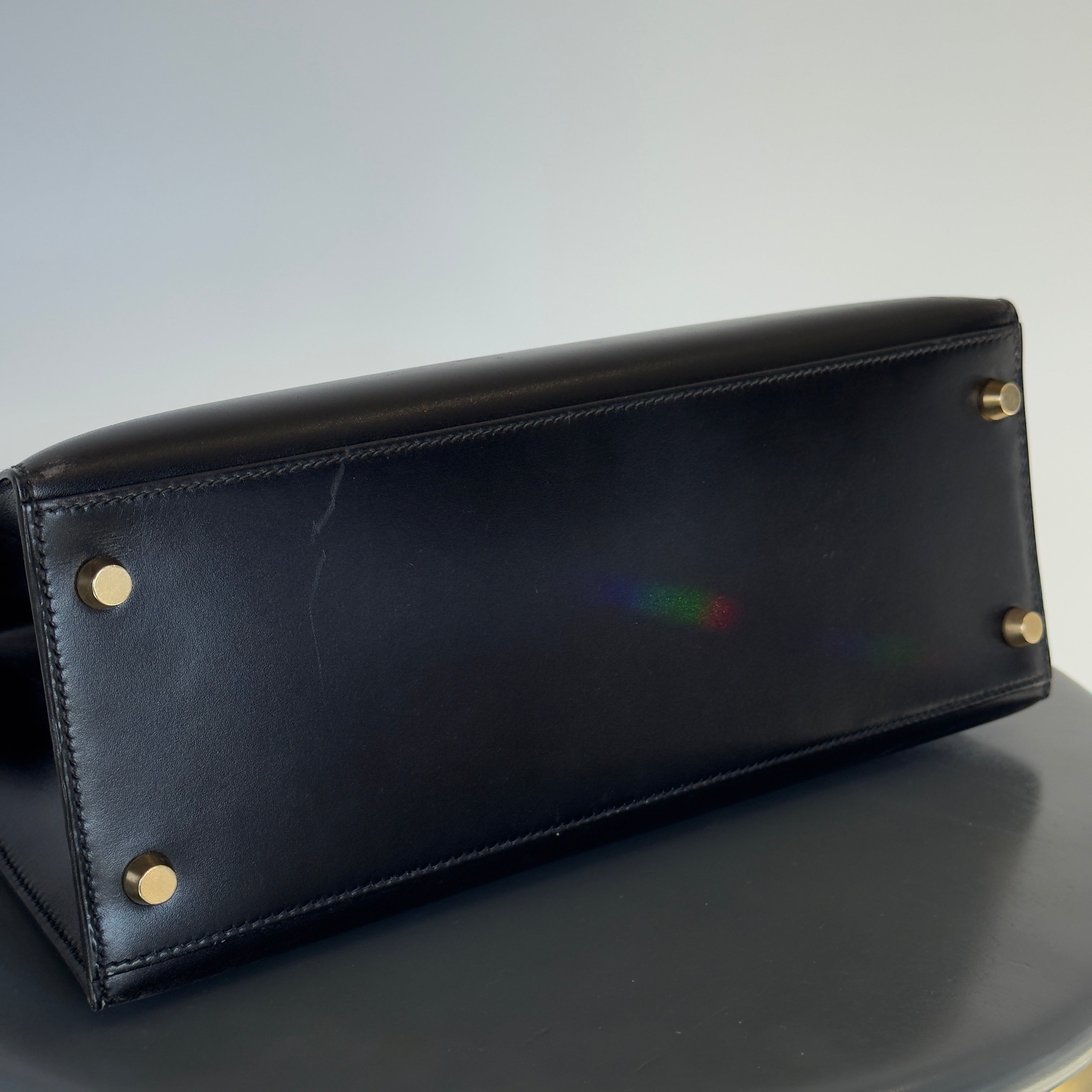 Hermes Black Box Kelly 28 Sellier Bag - Queen May