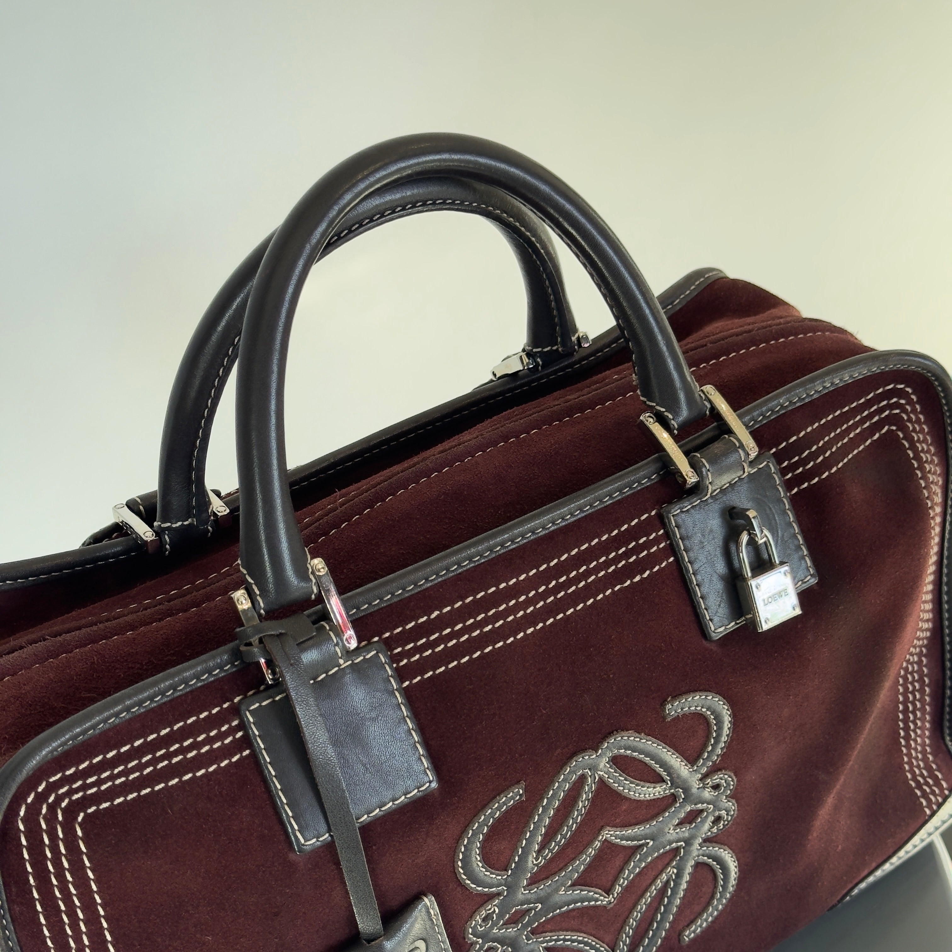 Loewe Suede Amazona Burgundy - Queen May