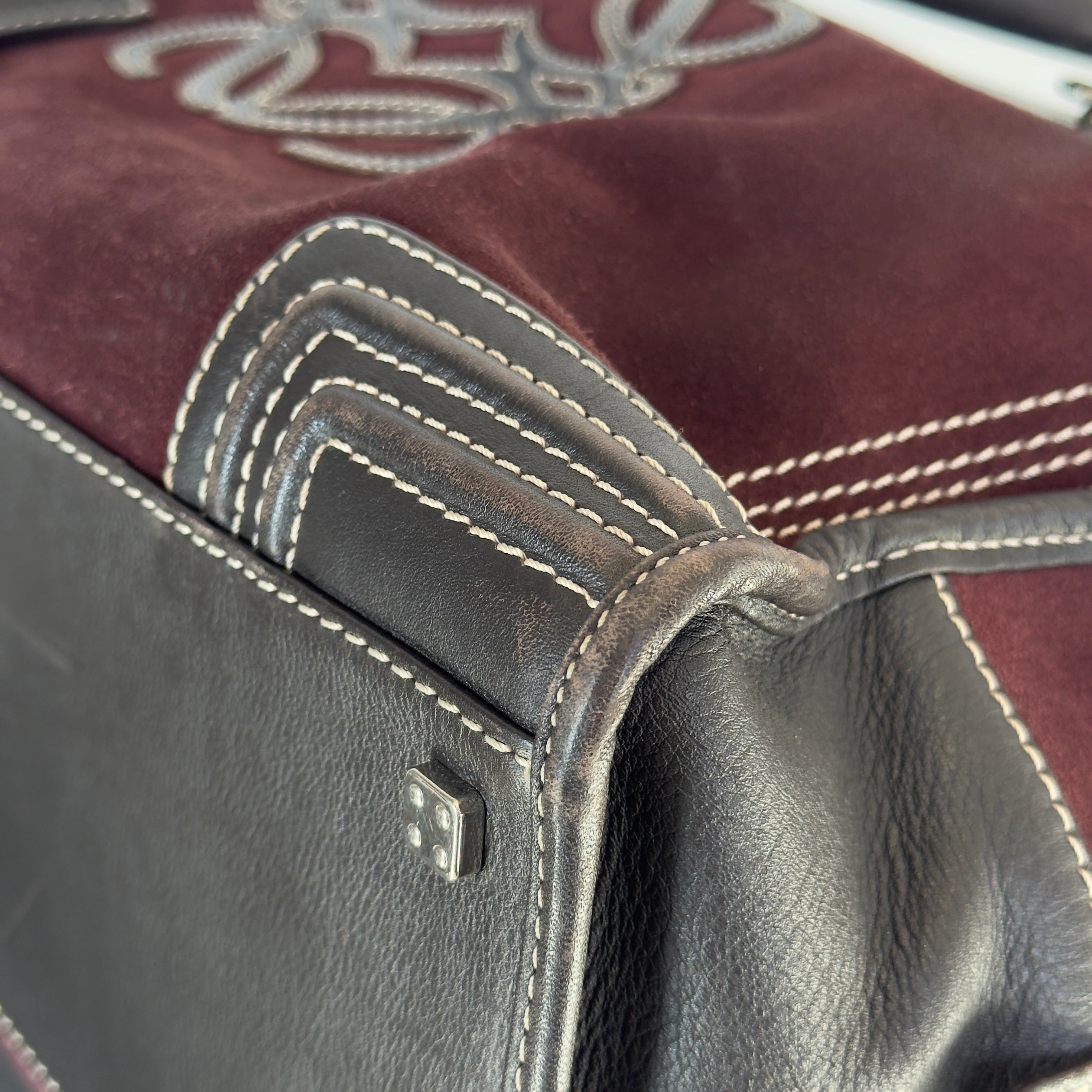 Loewe Suede Amazona Burgundy - Queen May