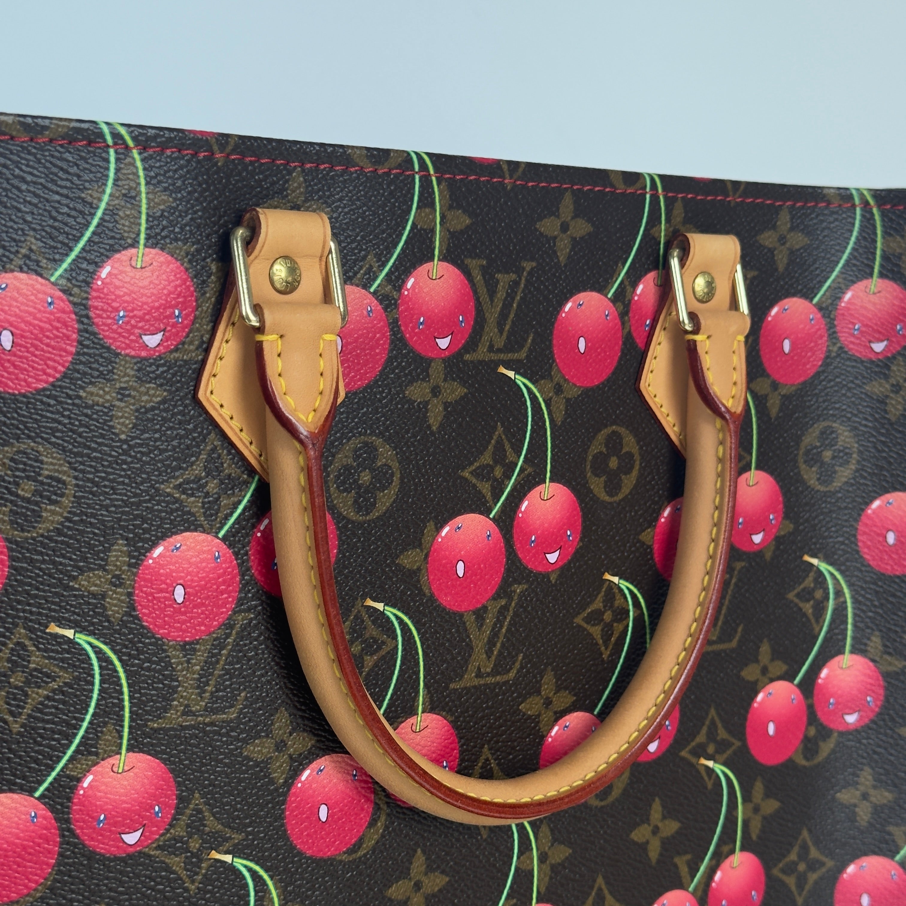 Louis Vuitton Cerises Monogram Sac Plat Takashi Murakami - Queen May