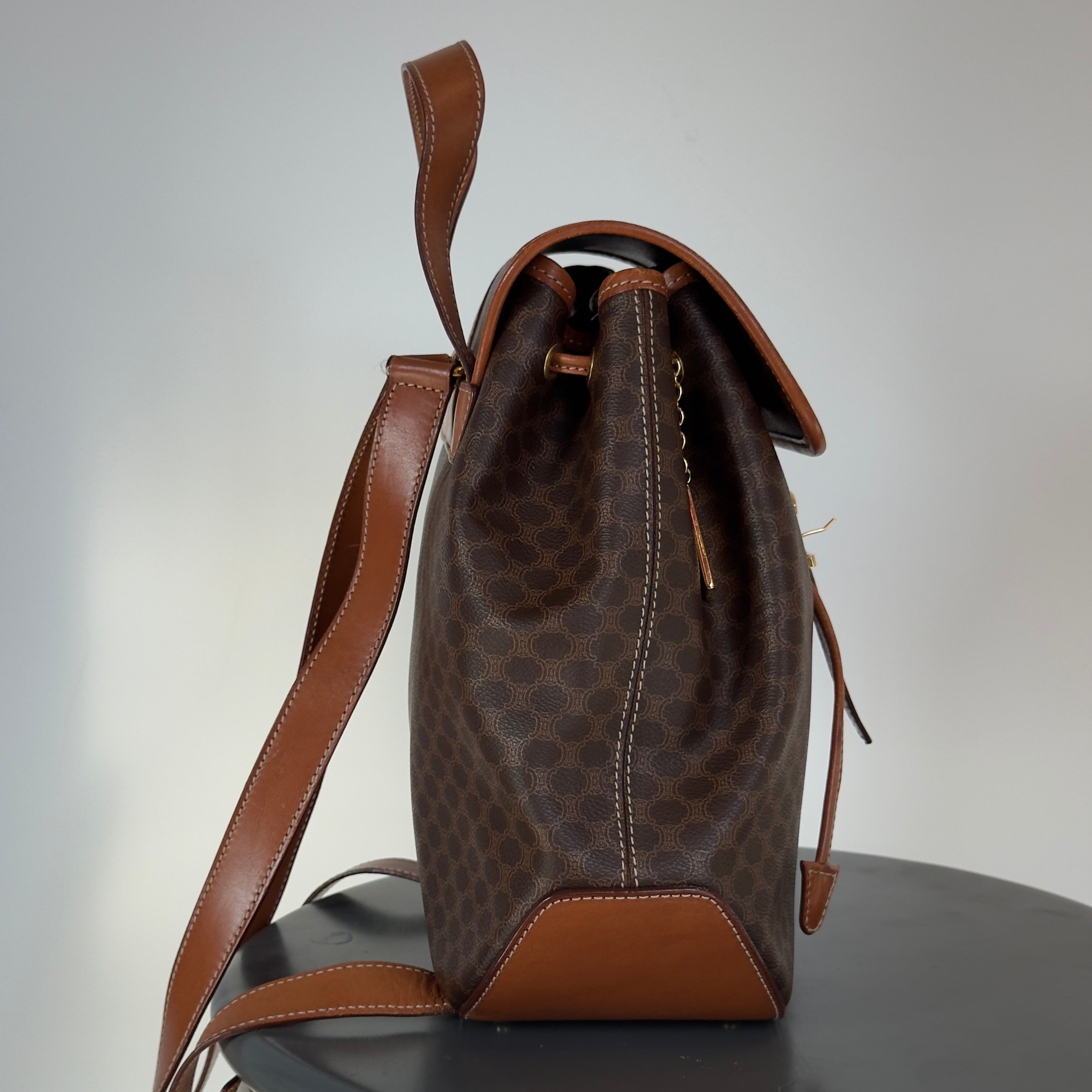 Celine Macadam Logo Charm Backpack - Queen May