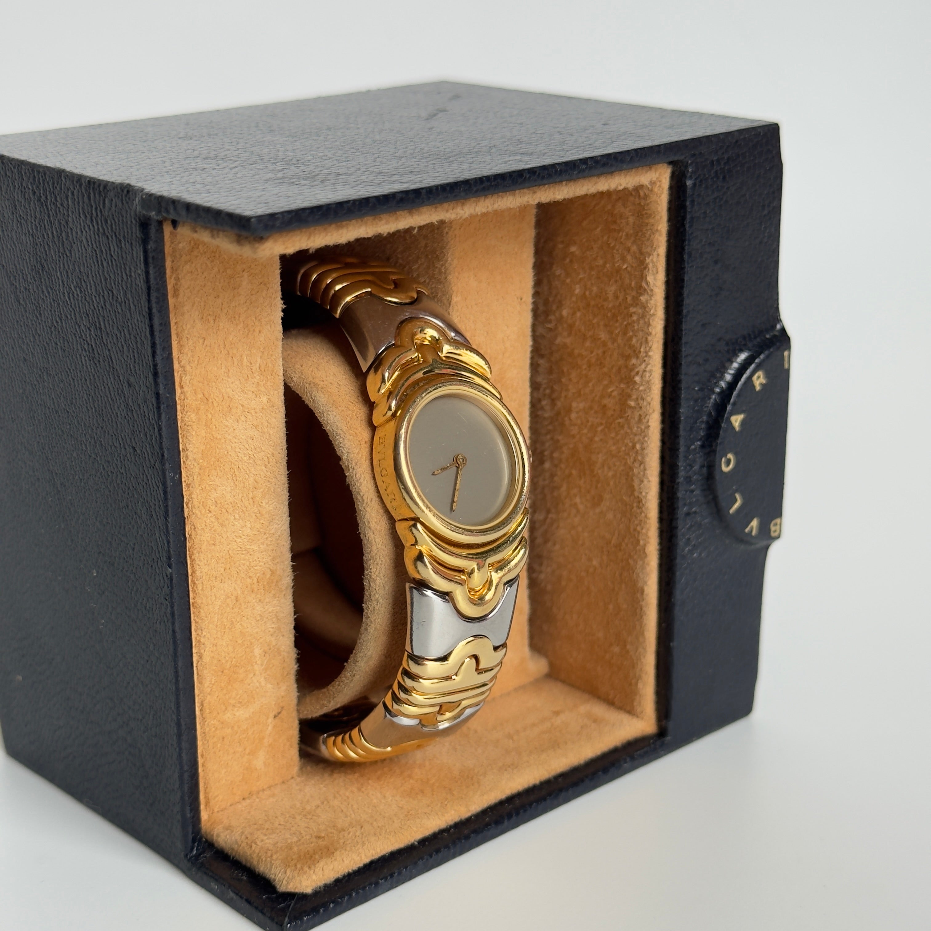 Bulgari Parentesi 18K Gold & Steel Watch Bracelet BJ01 - Queen May