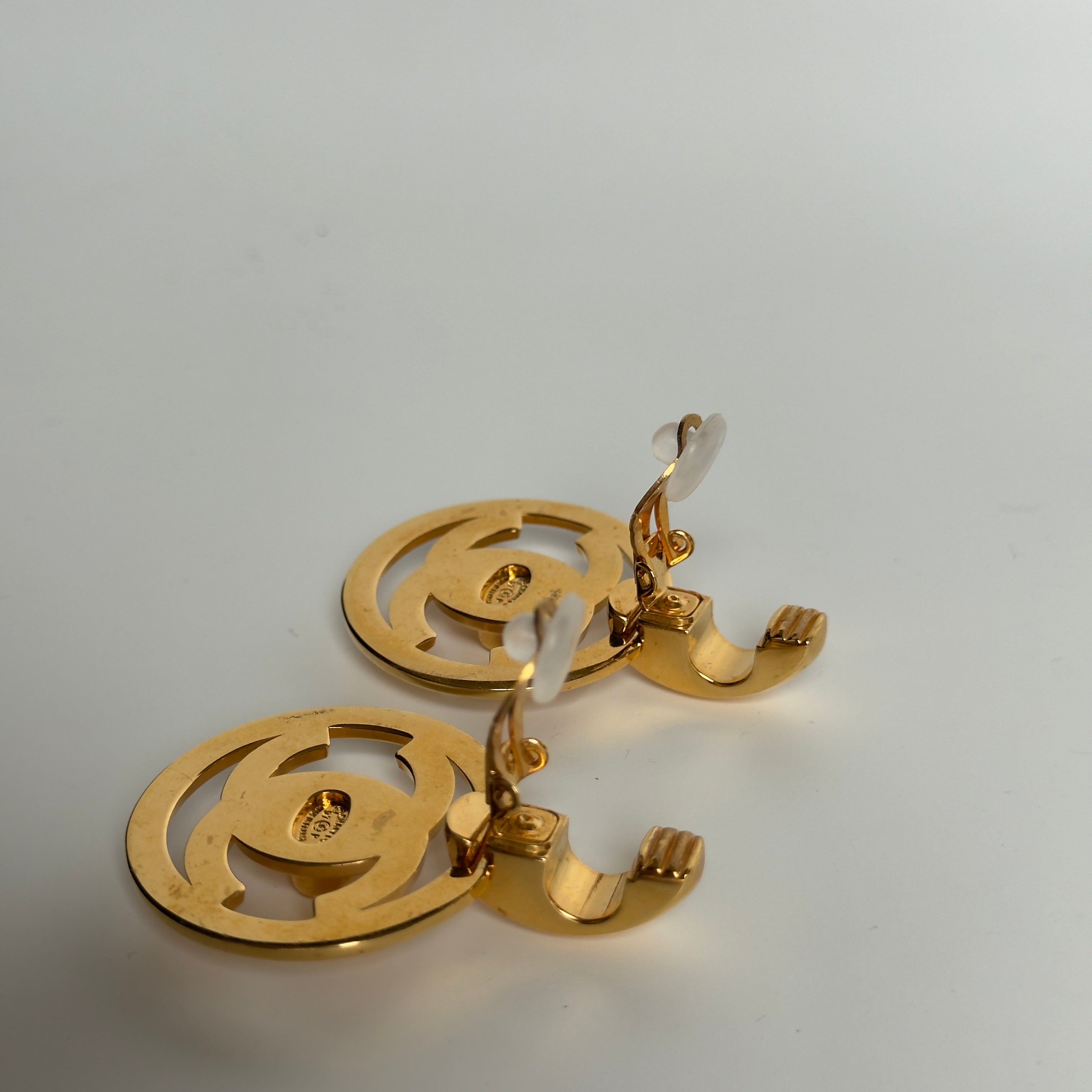 Chanel 1997 CC Turnlock Clip Earrings - Queen May