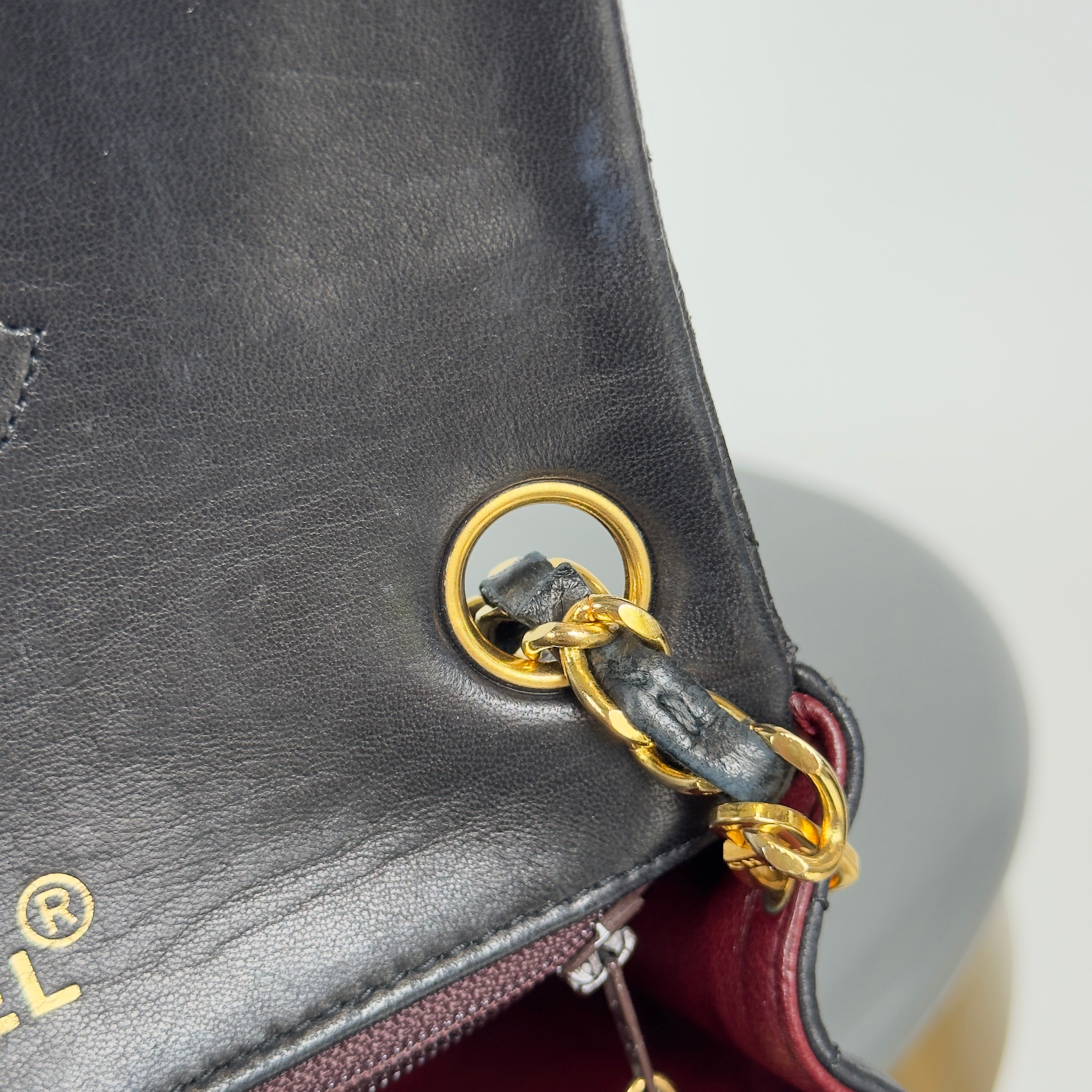 Chanel Vintage Square Mini Flap Bag Black - Queen May
